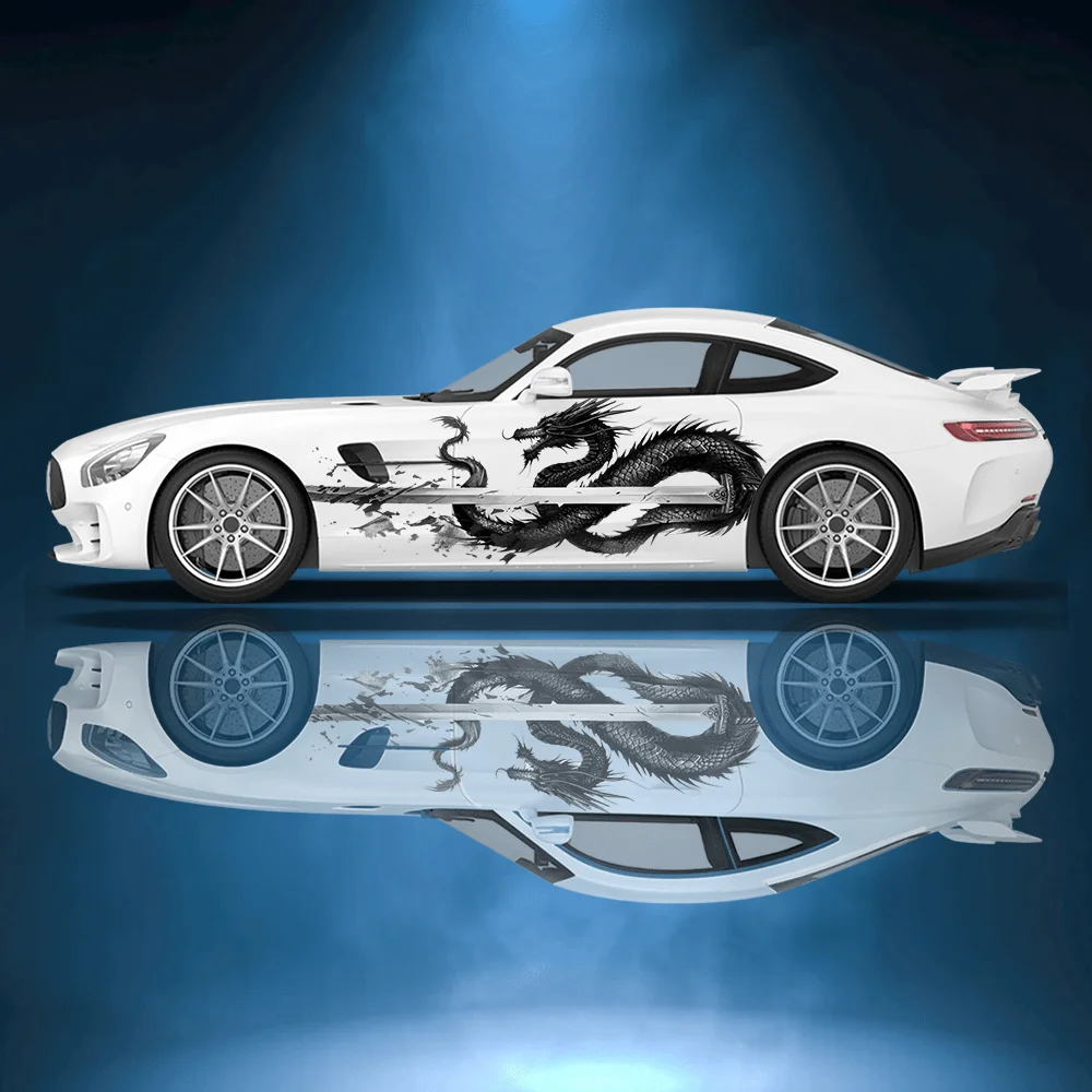Black Dragon Coiled Around A Sword Car Decal Full Body Floral Decoration Scratches Protect Car Decal Waterproofcar Vinyl Wraps
Black Dragon Coiled Around A Sword Car Decal Full Body Floral Decoration Scratches Protect Car Decal Waterproofcar Vinyl Wraps