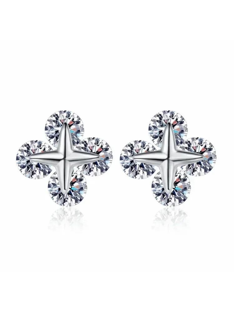Hot sales Silver earrings jewelry 925 sterling silver earrings Women Light luxury Stars Movable Moissanite Earrings Valentine's
Hot sales Silver earrings jewelry 925 sterling silver earrings Women Light luxury Stars Movable Moissanite Earrings Valentine's