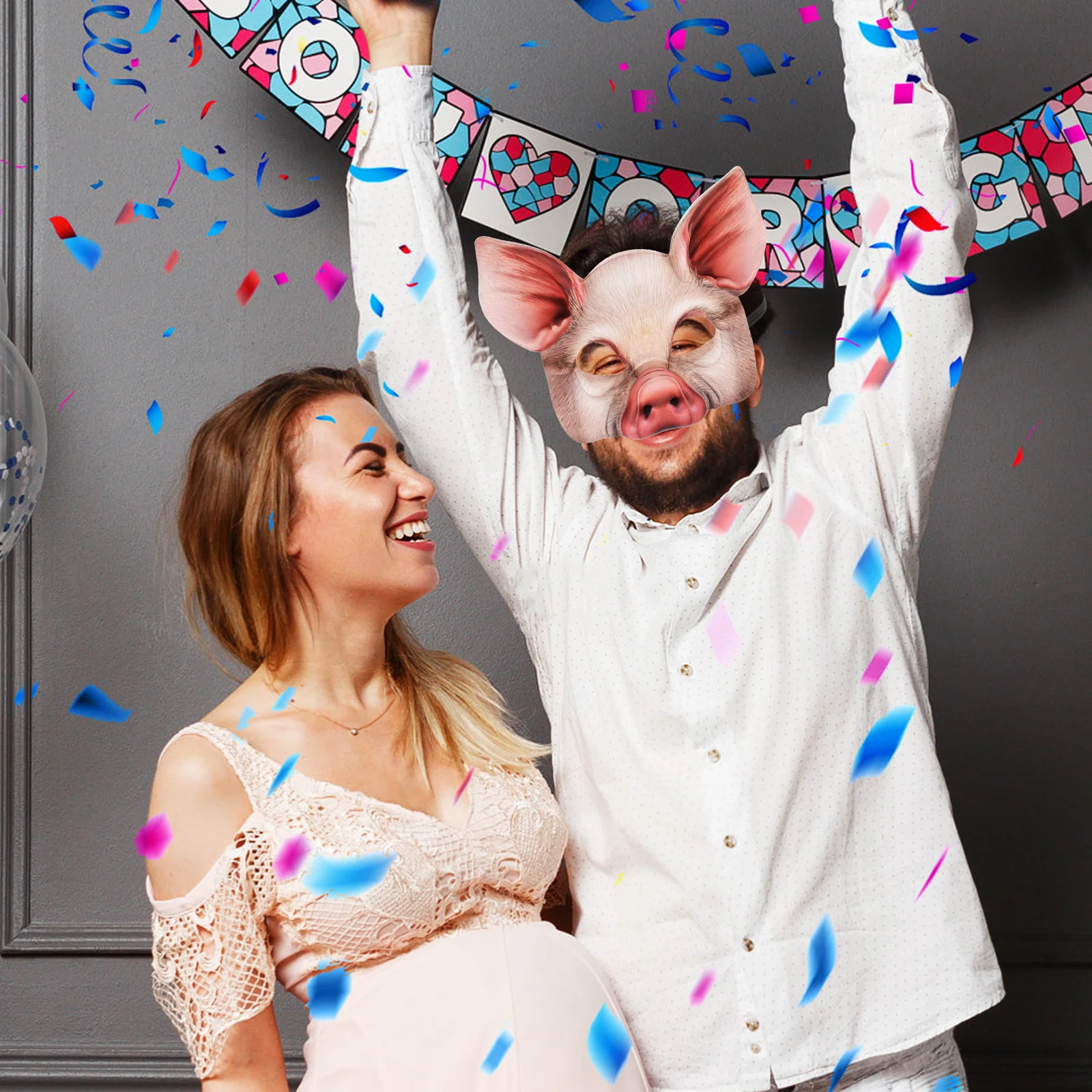 Halloween Animal Mask Half Face Pig Mask Realistic Design for Party Festival Cosplay Masquerade Carnival Event Props
Halloween Animal Mask Half Face Pig Mask Realistic Design for Party Festival Cosplay Masquerade Carnival Event Props