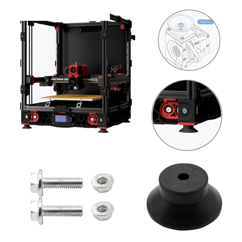 GO-4 шт. резиновая ножка для 3D-принтера, противоскользящая резиновая амортизационная накладка, антивибрационные ножки для деталей 3D-принтера VORON V2.4
GO-4 шт. резиновая ножка для 3D-принтера, противоскользящая резиновая амортизационная накладка, антивибрационные ножки для деталей 3D-принтера VORON V2.4