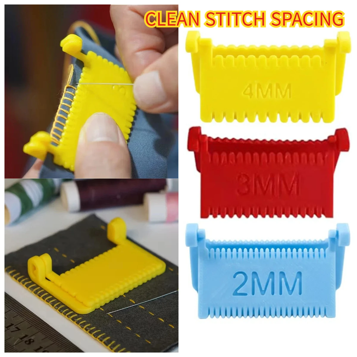 1 Piece Quilting Sewing Gauge Tool For Hemming, Edge Stitching, And Seam Guidance
1 Piece Quilting Sewing Gauge Tool For Hemming, Edge Stitching, And Seam Guidance