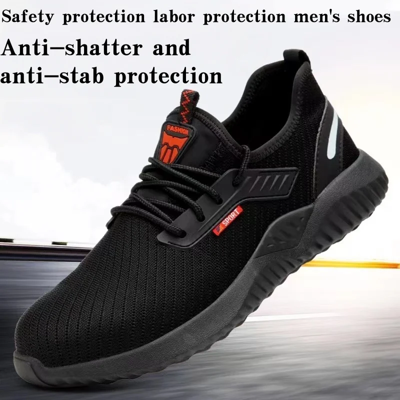 Safety shoes for men, woven breathable steel-toe safety shoes, anti-shock and anti-penetration, comfortable and safe work shoes
Safety shoes for men, woven breathable steel-toe safety shoes, anti-shock and anti-penetration, comfortable and safe work shoes