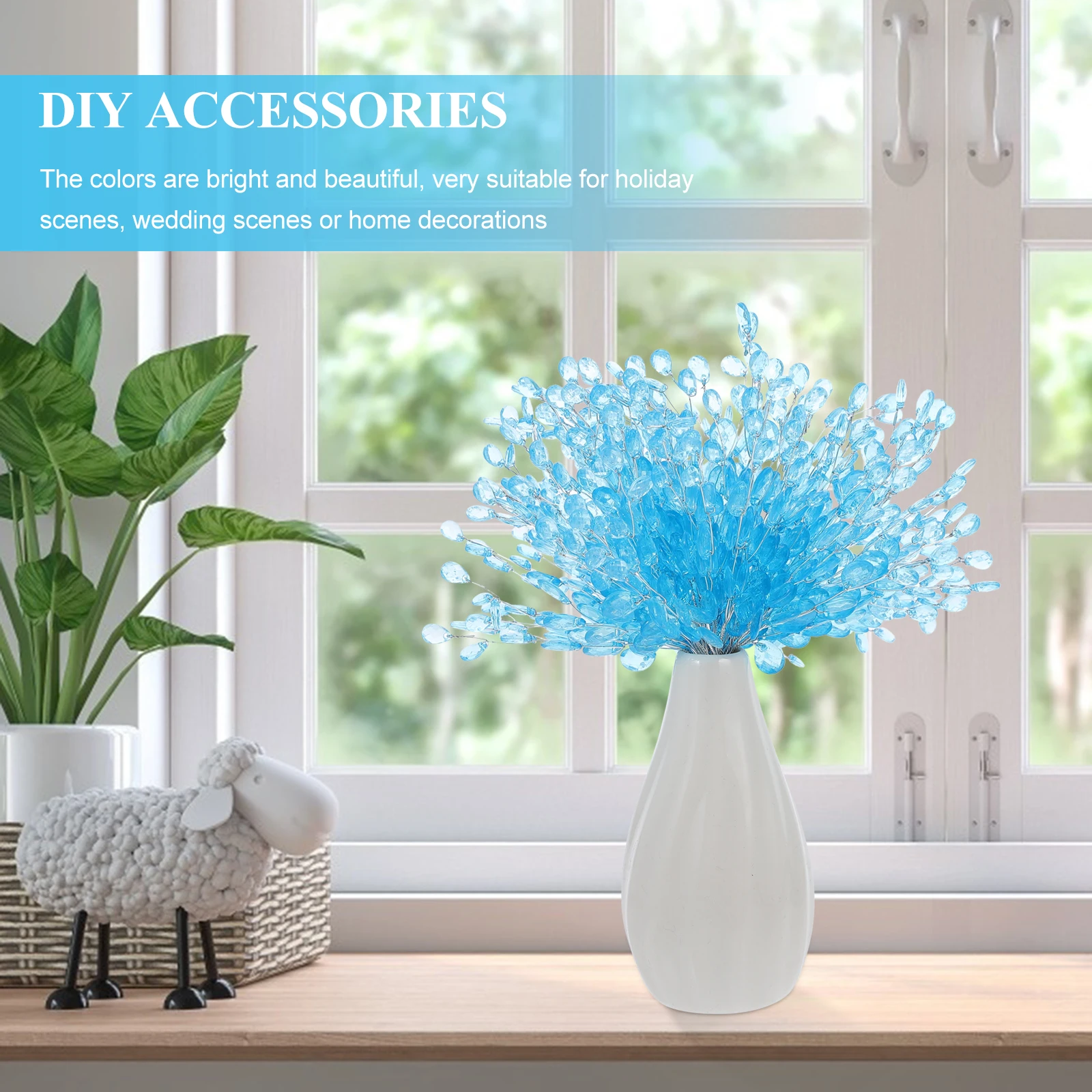 50 Pcs Artificial Flower Decoration Bouquet Charms for Wedding Beads Bridal Hair Accessories Acrylic Clear Faux Flowers Fake
50 Pcs Artificial Flower Decoration Bouquet Charms for Wedding Beads Bridal Hair Accessories Acrylic Clear Faux Flowers Fake