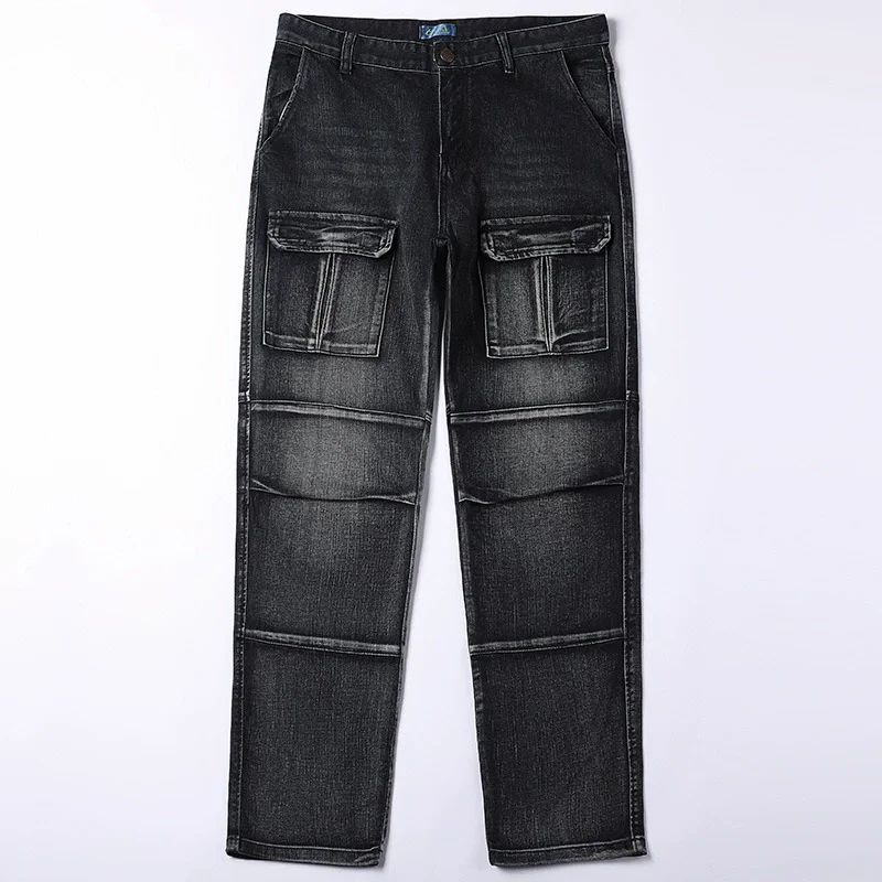 Черные, серые джинсы-карго, мужские повседневные джинсовые брюки, джинсовые брюки, модная мужская одежда, прямые эластичные ковбойские штаны больших размеров
Черные, серые джинсы-карго, мужские повседневные джинсовые брюки, джинсовые брюки, модная мужская одежда, прямые эластичные ковбойские штаны больших размеров