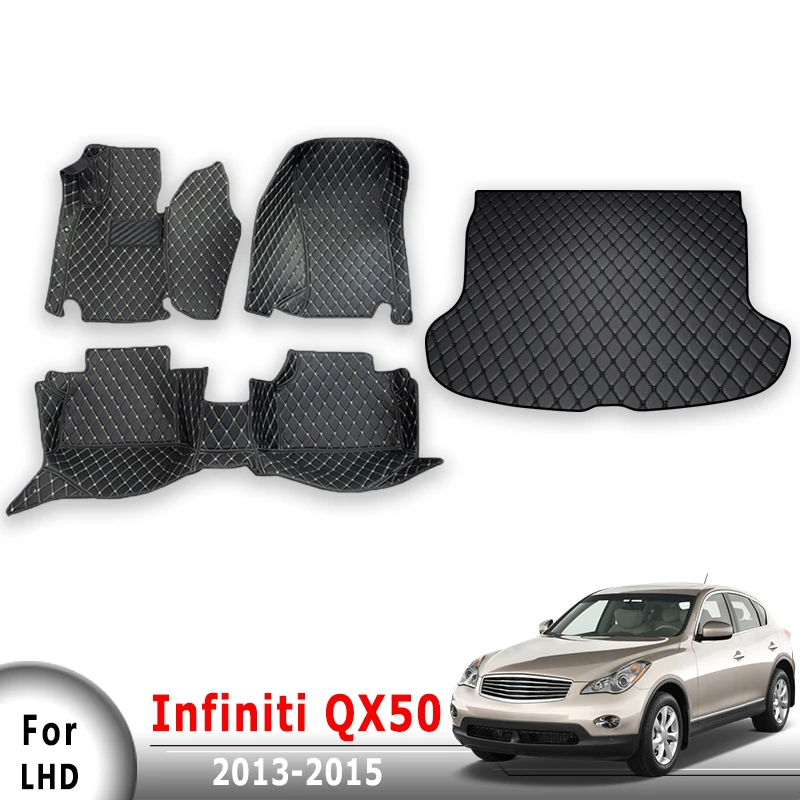 Автомобильные коврики, ковры в багажник для Infiniti QX50 2013 2014 2015, чехлы, автомобильные аксессуары для интерьера, подставка для ног, водонепроницаемая педаль
Автомобильные коврики, ковры в багажник для Infiniti QX50 2013 2014 2015, чехлы, автомобильные аксессуары для интерьера, подставка для ног, водонепроницаемая педаль