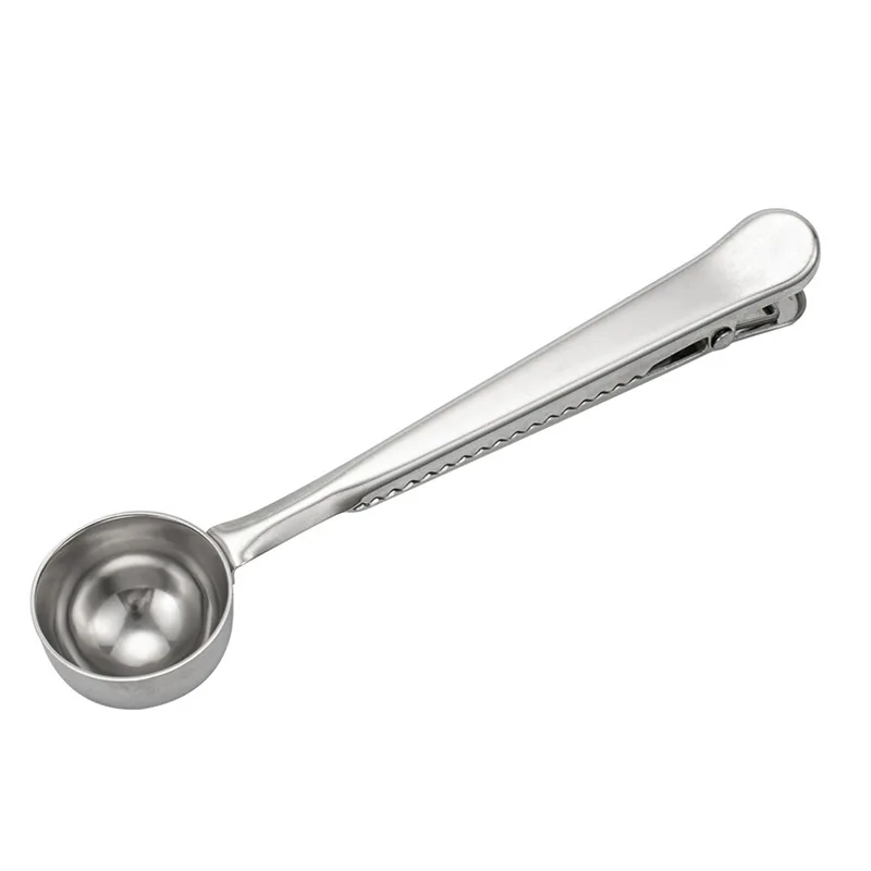 Stainless steel coffee milk powder spoon, dual-purpose food bag sealing clip spoon
Stainless steel coffee milk powder spoon, dual-purpose food bag sealing clip spoon