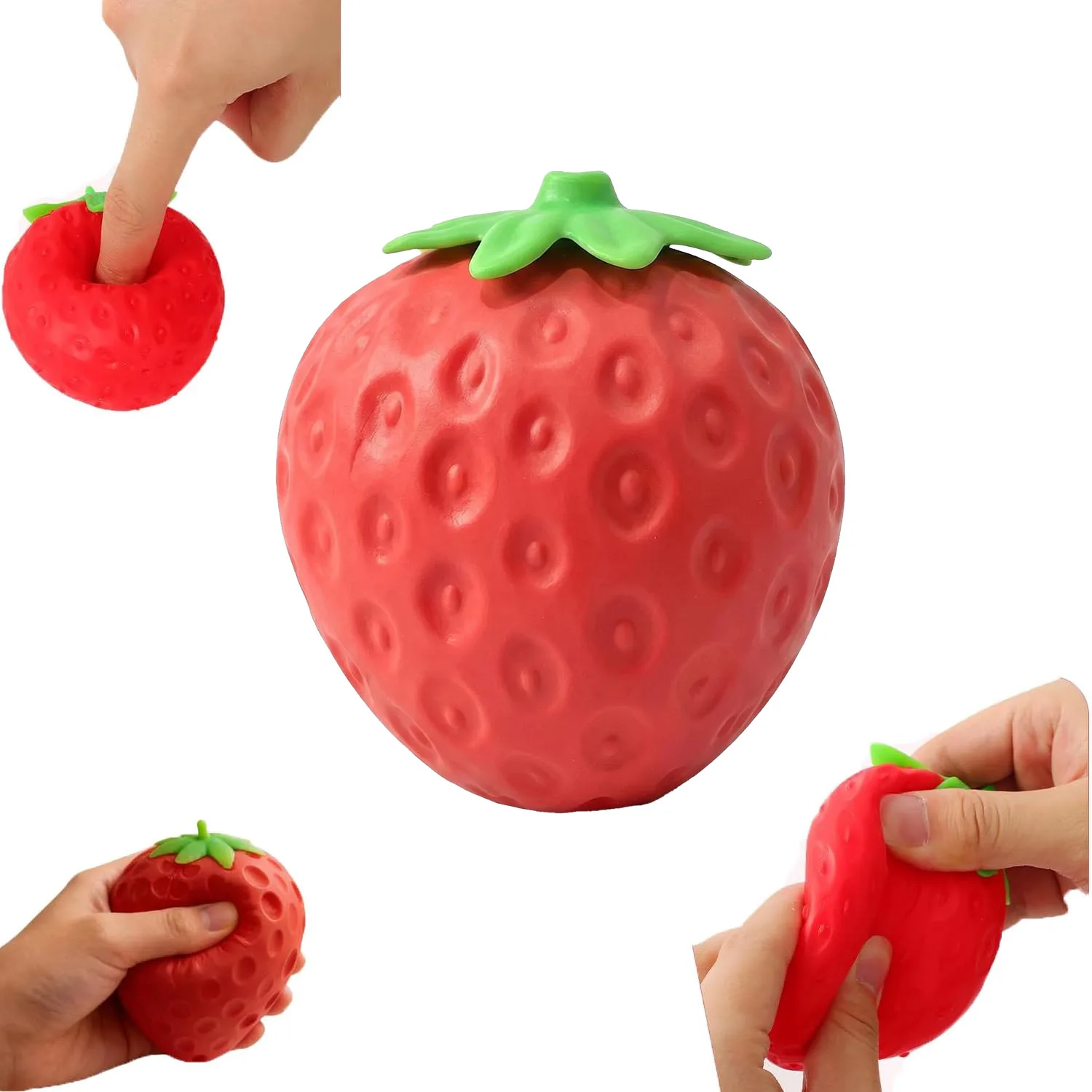 TPR Strawberry Squishy Stress Relief Toy Soft Squeeze Fidget Toy Sensory Decompression Gift for Kids Adults
TPR Strawberry Squishy Stress Relief Toy Soft Squeeze Fidget Toy Sensory Decompression Gift for Kids Adults