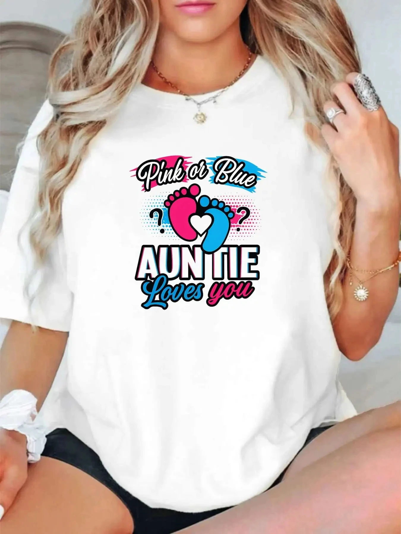 【1145848】Женская футболка больших размеров с круглым вырезом и короткими рукавами, эластичными половинными рукавами и модными принтами
【1145848】Женская футболка больших размеров с круглым вырезом и короткими рукавами, эластичными половинными рукавами и модными принтами