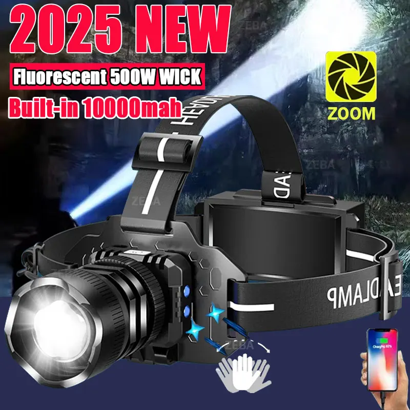 1000000LM Powerful Headlamp 800W Led Sensor Head Flashlight Long Range Headlight 18650 Rechargeable Head Lantern Fishing Camping
1000000LM Powerful Headlamp 800W Led Sensor Head Flashlight Long Range Headlight 18650 Rechargeable Head Lantern Fishing Camping