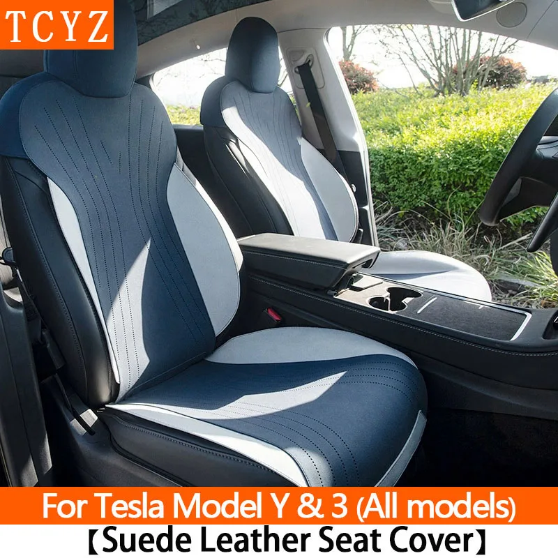 Suede Leather Seat Cover For New Tesla 2025 Model Y Juniper Model 3 Highland Seat Cushion Four Seasons Protection Pad Accessorie
Suede Leather Seat Cover For New Tesla 2025 Model Y Juniper Model 3 Highland Seat Cushion Four Seasons Protection Pad Accessorie