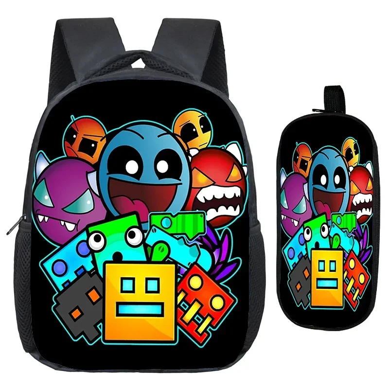 Funny Game Geometry Dash Kindergarten Bags Cartoon Kids Backpack Children Waterproof School Bag 2pcs Set Boys Girls Mini Bookbag
Funny Game Geometry Dash Kindergarten Bags Cartoon Kids Backpack Children Waterproof School Bag 2pcs Set Boys Girls Mini Bookbag