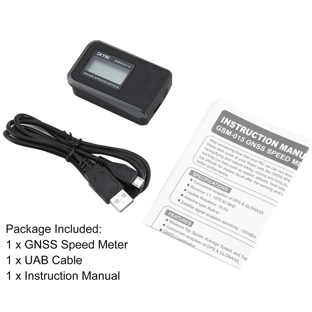 SKYRC GSM-015 GPS GNSS Измеритель скорости и высотомер для радиоуправляемых машин, самолетов, квадрокоптеров SK-500024
SKYRC GSM-015 GPS GNSS Измеритель скорости и высотомер для радиоуправляемых машин, самолетов, квадрокоптеров SK-500024