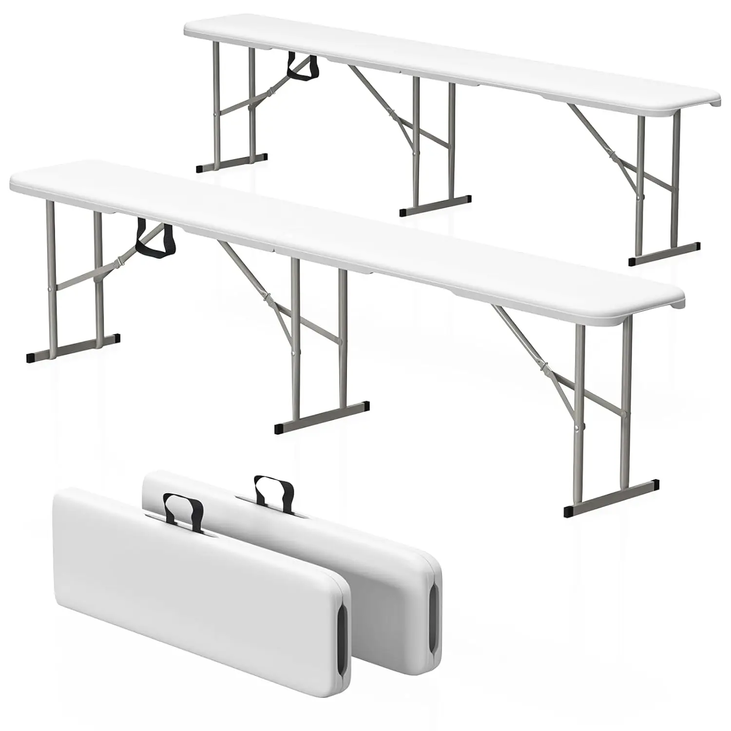 6ft HDPE Folding Bench, Foldable Seat with Sturdy Frame and Security Lock for Indoor and Outdoor, Multipurpose, Customized
6ft HDPE Folding Bench, Foldable Seat with Sturdy Frame and Security Lock for Indoor and Outdoor, Multipurpose, Customized