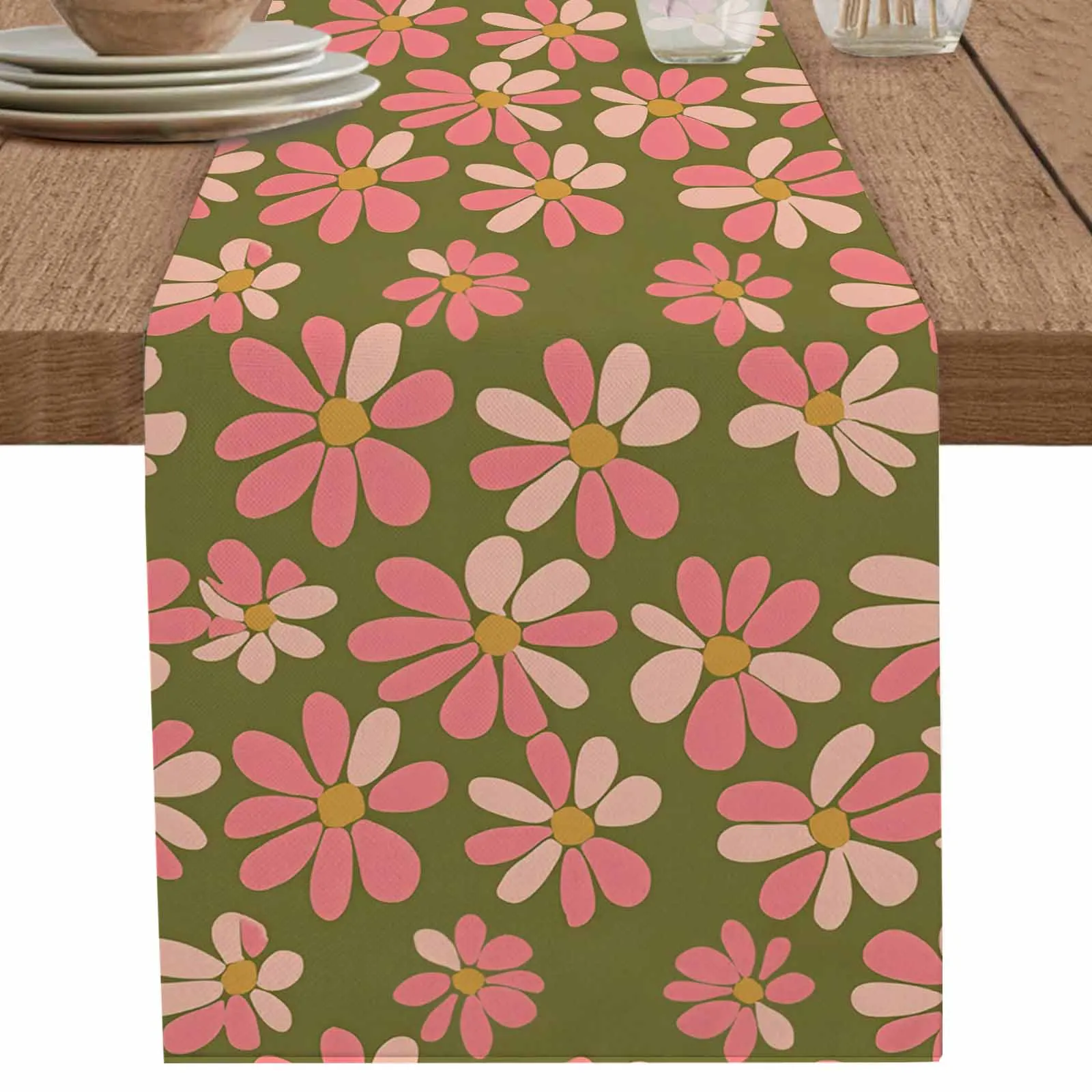 Watercolor Modern Art Linen Table Runner Wedding Party Spring Table Runners Dresser Scarf Decor
Watercolor Modern Art Linen Table Runner Wedding Party Spring Table Runners Dresser Scarf Decor