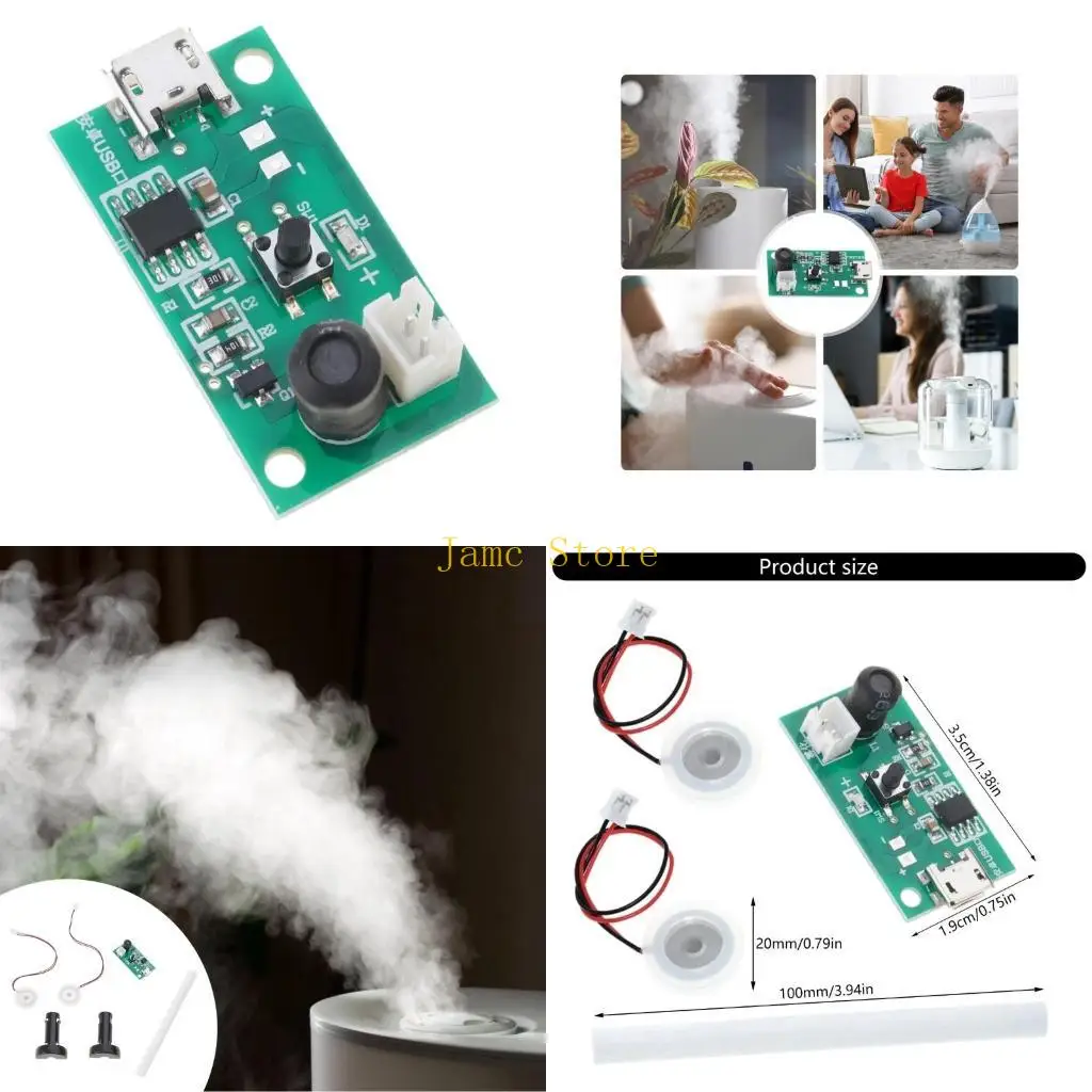 LX0B Mini Air Humidifier Kits Mist Maker and Driver Circuit Board Fogger Atomization
LX0B Mini Air Humidifier Kits Mist Maker and Driver Circuit Board Fogger Atomization