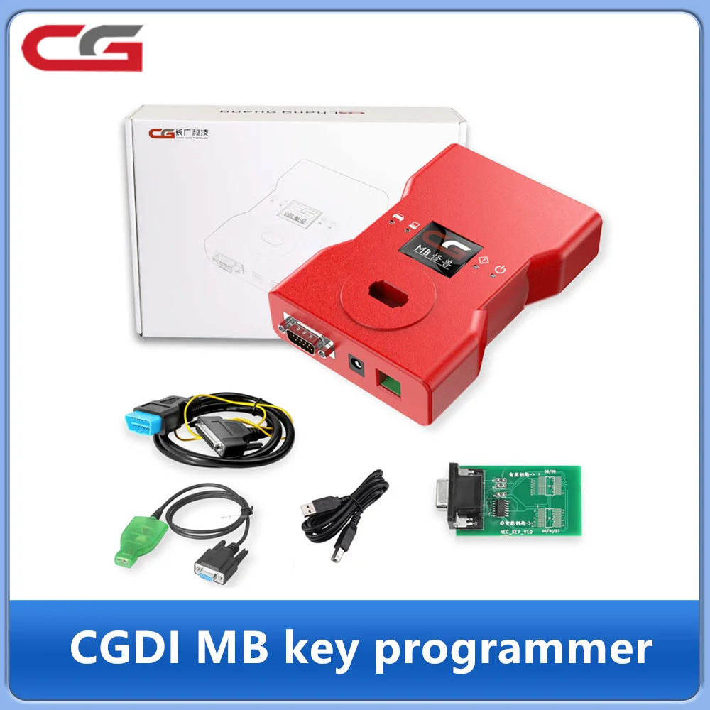 CGDI Prog MB for Benz Car Key Add Fastest for Benz Key Programmer Support All Key Lost with NEC Adapter
CGDI Prog MB for Benz Car Key Add Fastest for Benz Key Programmer Support All Key Lost with NEC Adapter