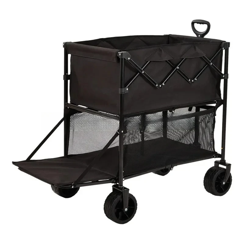outdoor camping cart - large capacity, double-layer utility cart for groceries & more
outdoor camping cart - large capacity, double-layer utility cart for groceries & more