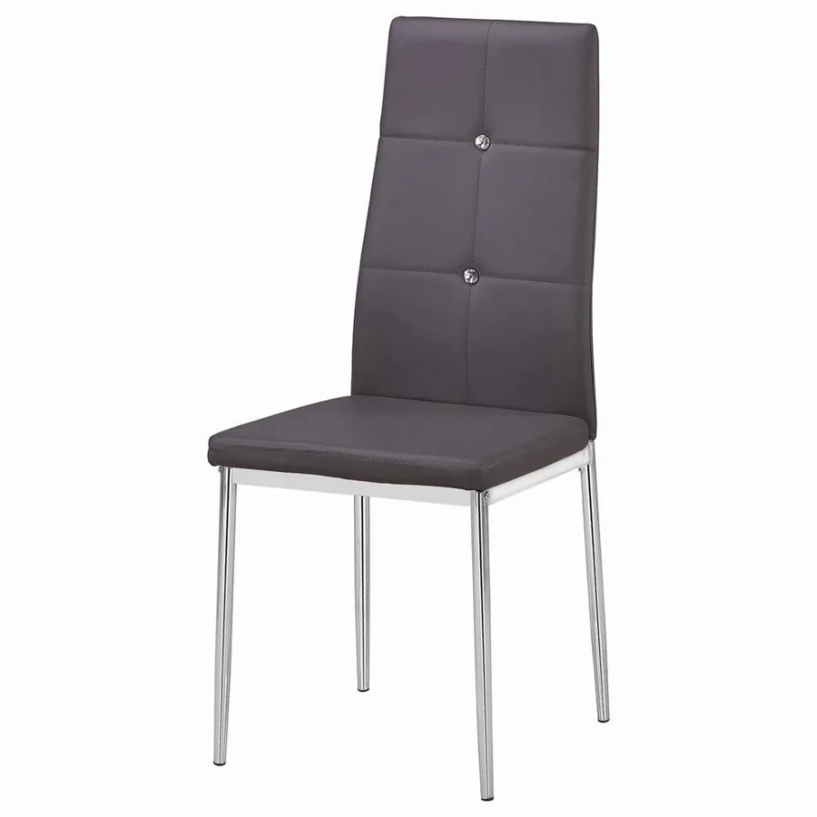 Best Master Trina Bi Cast Leather Dining Side Chair in Gray Set of 2
Best Master Trina Bi Cast Leather Dining Side Chair in Gray Set of 2