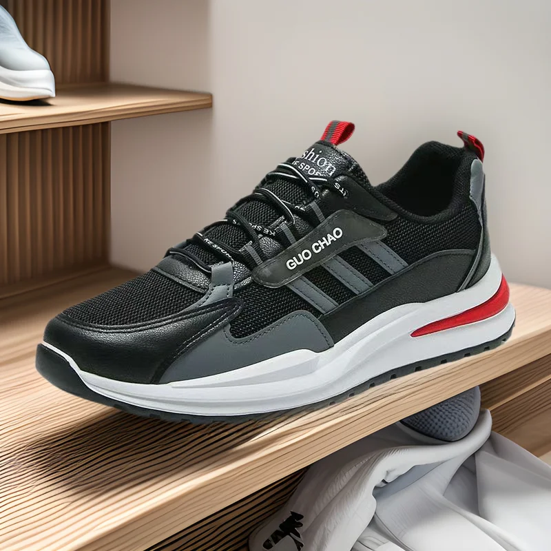 High Quality Non-slip Men's Shoes Breathable Fashion Sneakers Men's Comfortable Platform Soft Running Shoes Zapatos Hombre 
High Quality Non-slip Men's Shoes Breathable Fashion Sneakers Men's Comfortable Platform Soft Running Shoes Zapatos Hombre