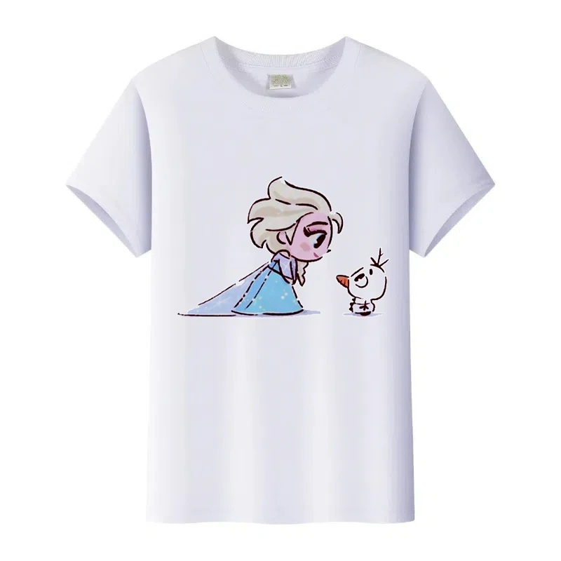 Детские футболки с рисунком принцессы Диснея, летняя футболка, кавайные топы с короткими рукавами, женская одежда, блузки для девочек, семейная футболка, подарок
Детские футболки с рисунком принцессы Диснея, летняя футболка, кавайные топы с короткими рукавами, женская одежда, блузки для девочек, семейная футболка, подарок