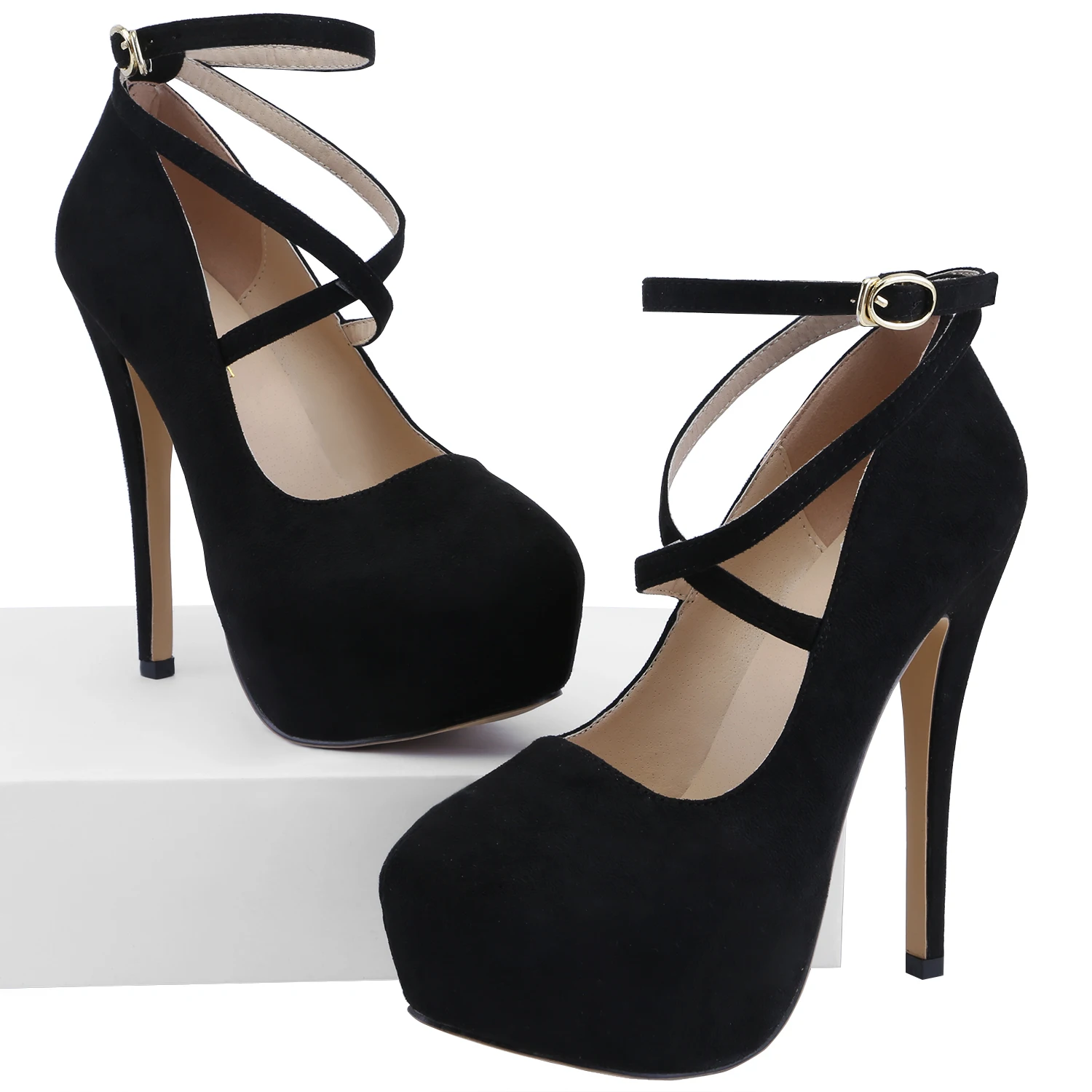 High Heels 14cm Shallow Round Toe Platform Stiletto Elegant Party Wedding Shoes Women Pumps Sexy Strap Stripper Pole Dance
High Heels 14cm Shallow Round Toe Platform Stiletto Elegant Party Wedding Shoes Women Pumps Sexy Strap Stripper Pole Dance