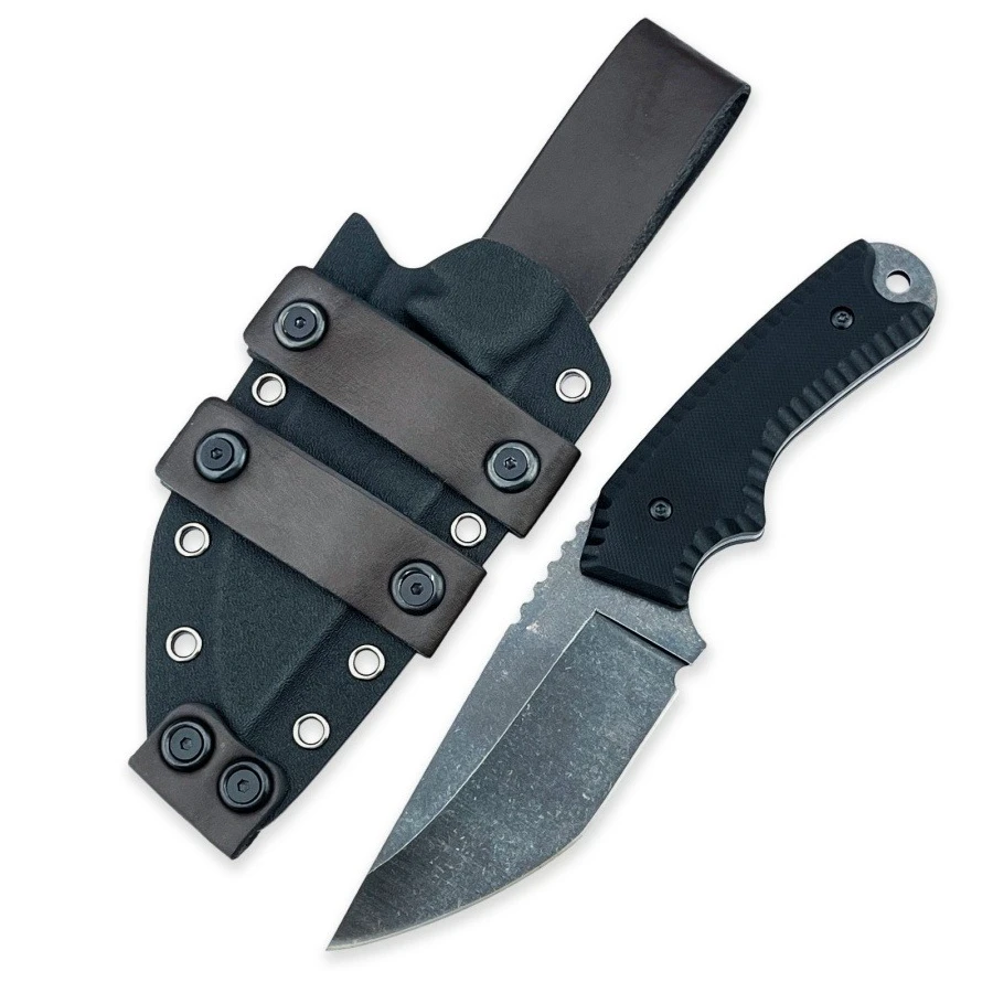 Black Tactical Knife with 7Cr13Mov Blade and G10 Handle Suitable for Outdoor Camping Hiking and Daily Emergency Carrying
Black Tactical Knife with 7Cr13Mov Blade and G10 Handle Suitable for Outdoor Camping Hiking and Daily Emergency Carrying
