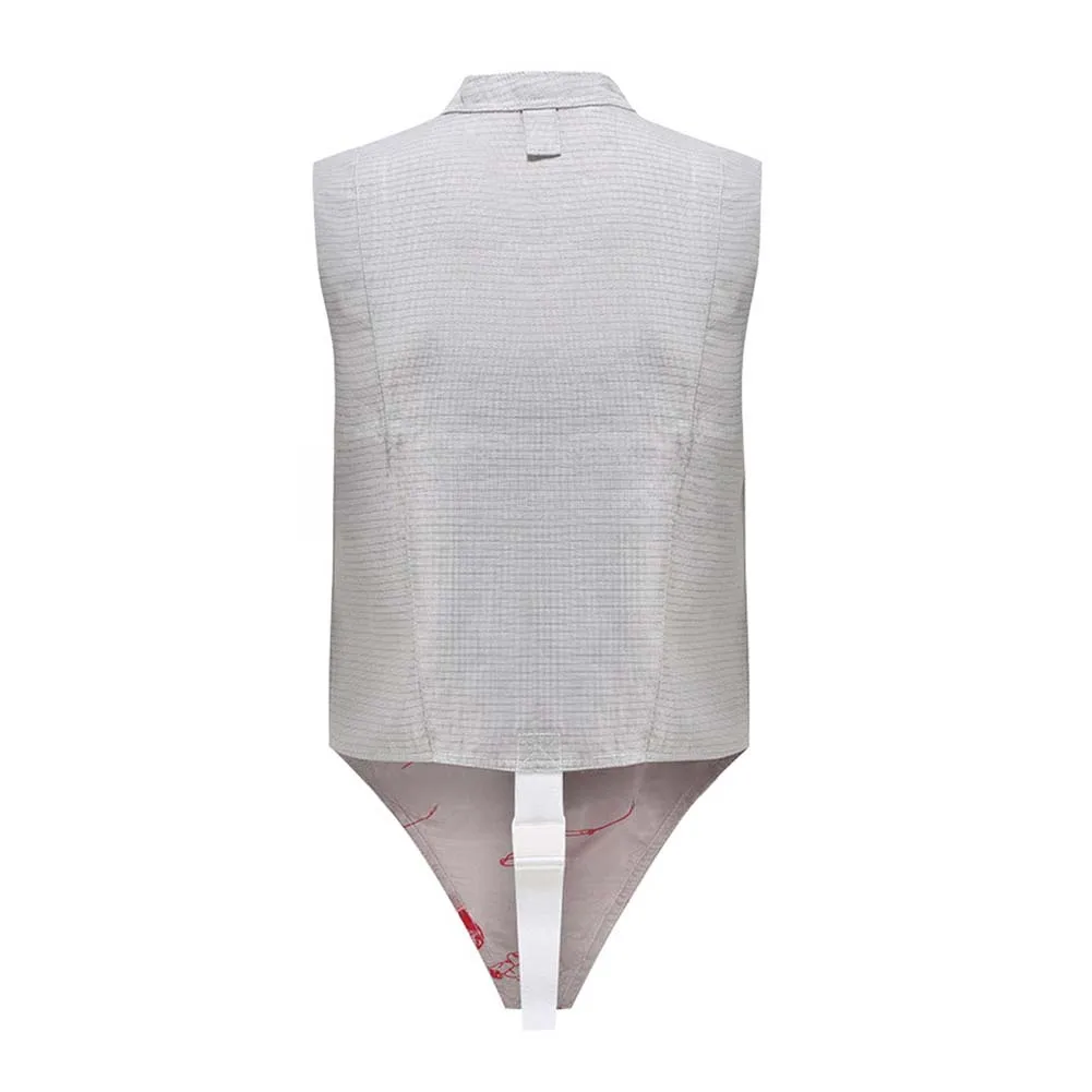 Стабильный жилет для фехтования с системой подсчета очков, серебристый, с возможностью подключения проводов, подходит для соревнований
Стабильный жилет для фехтования с системой подсчета очков, серебристый, с возможностью подключения проводов, подходит для соревнований