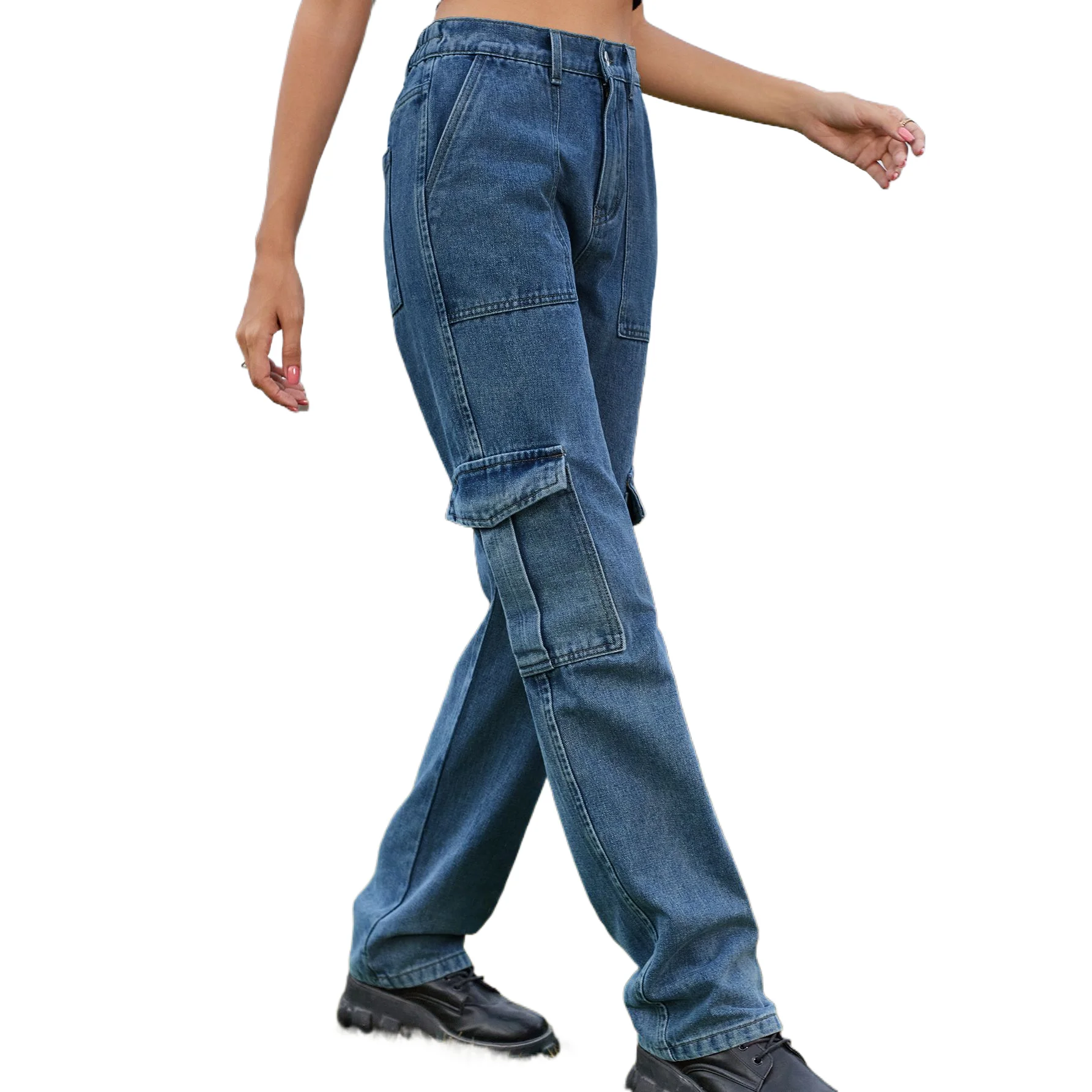 Американские потертые прямые джинсы в стиле ретро. Женские модные повседневные джинсы-карго Four Seasons с полуэластичной резинкой на талии
Американские потертые прямые джинсы в стиле ретро. Женские модные повседневные джинсы-карго Four Seasons с полуэластичной резинкой на талии