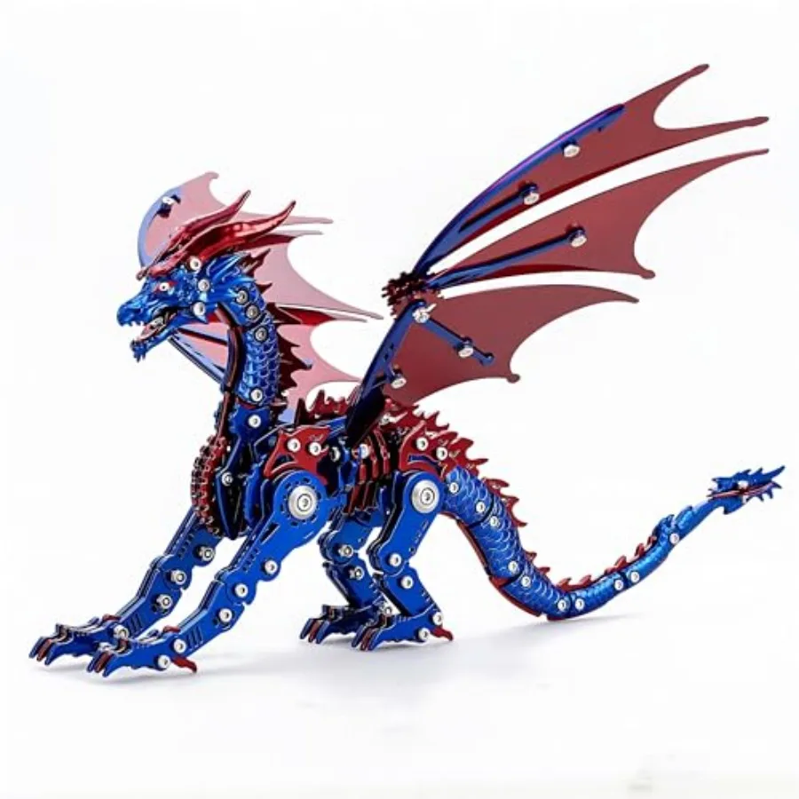 3D Metal Dragon Model Kit for Adults, Mechanical Pterosaur Puzzle, DIY Assembly Steel Model, Challenging Building Kit, Unique G
3D Metal Dragon Model Kit for Adults, Mechanical Pterosaur Puzzle, DIY Assembly Steel Model, Challenging Building Kit, Unique G