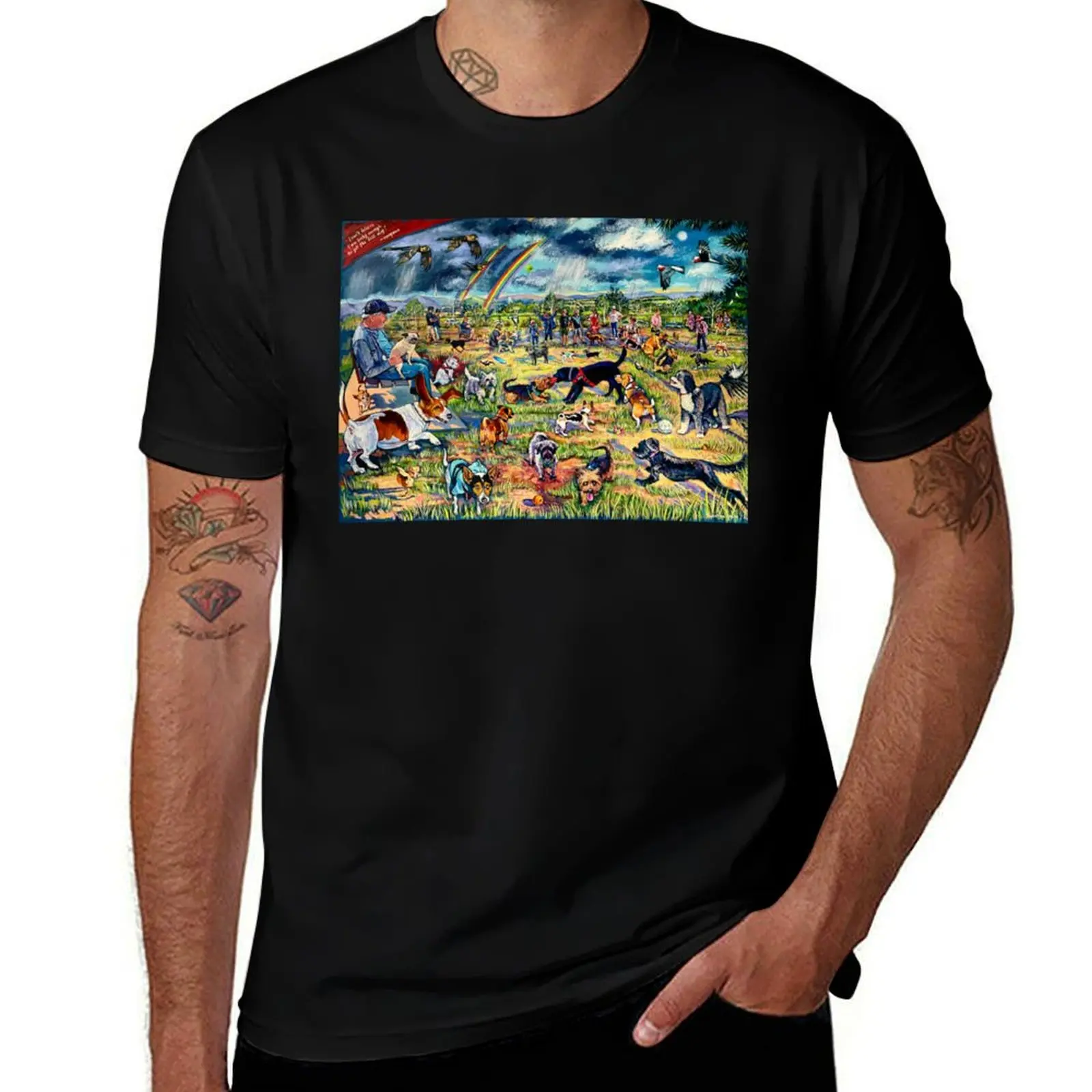 Dog Park T-shirt T-Shirt luxury designer hippie clothes Short sleeve tee quick-drying t shirt men 100℅ cotton
Dog Park T-shirt T-Shirt luxury designer hippie clothes Short sleeve tee quick-drying t shirt men 100℅ cotton