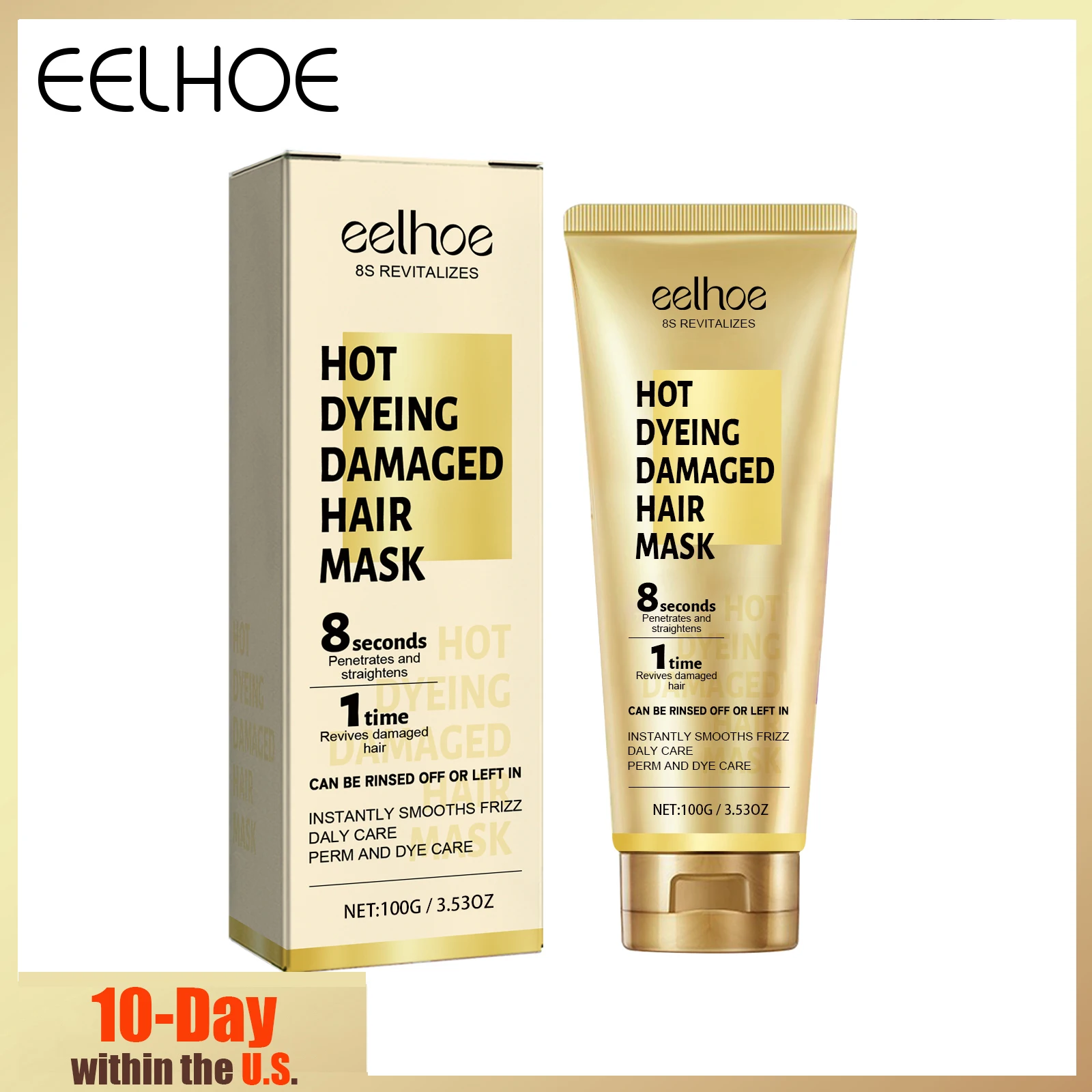 EELHOE 100g Keratin Hair Treatment Cream Professional Formula Restore Dry Frizzy Hair Nourishing Smoothing Deep Conditioning
EELHOE 100g Keratin Hair Treatment Cream Professional Formula Restore Dry Frizzy Hair Nourishing Smoothing Deep Conditioning