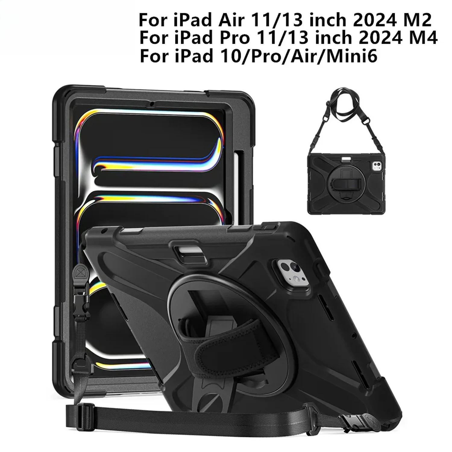 Case For iPad Air Pro 11 13 inch 2024 M2 M4 Funda For iPad Air 5 4th Mini 6 Pro 11 12.9 Kids Shockproof Cover with Pencil Holder
Case For iPad Air Pro 11 13 inch 2024 M2 M4 Funda For iPad Air 5 4th Mini 6 Pro 11 12.9 Kids Shockproof Cover with Pencil Holder