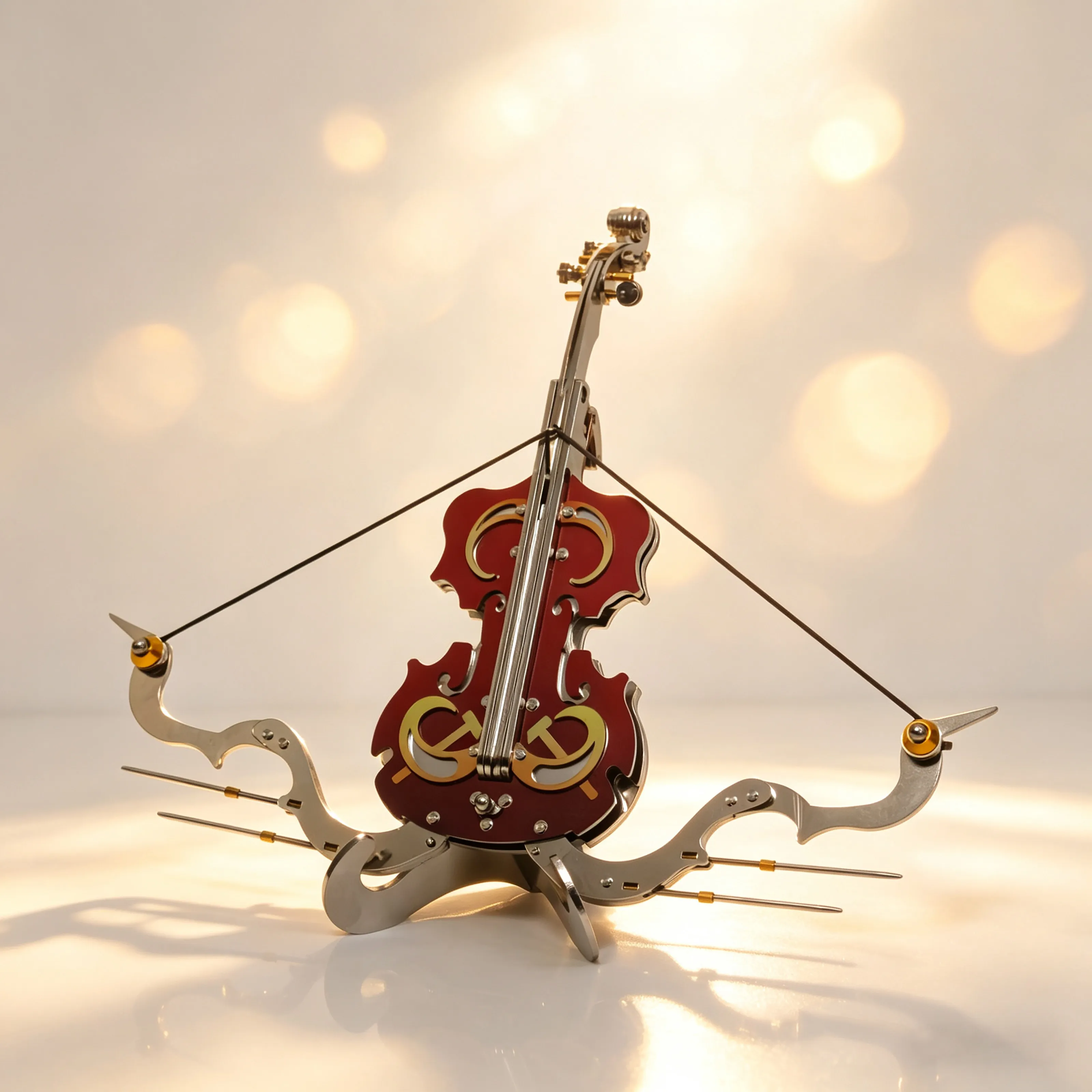 Violin Sound Bow 3D Metal Puzzle Assembly Model DIY Building Blocks Toy Gift for Friends
Violin Sound Bow 3D Metal Puzzle Assembly Model DIY Building Blocks Toy Gift for Friends
