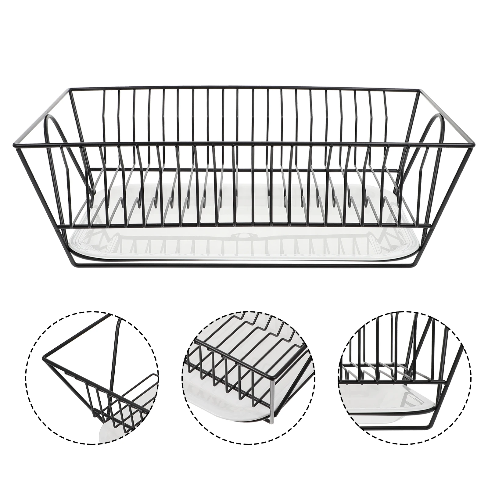 1 set Stainless Steel Kitchen Rack Dish Storage Shelves Extra Large Bowl Plate Holder PP Black Silverware Organizer Countertop
1 set Stainless Steel Kitchen Rack Dish Storage Shelves Extra Large Bowl Plate Holder PP Black Silverware Organizer Countertop