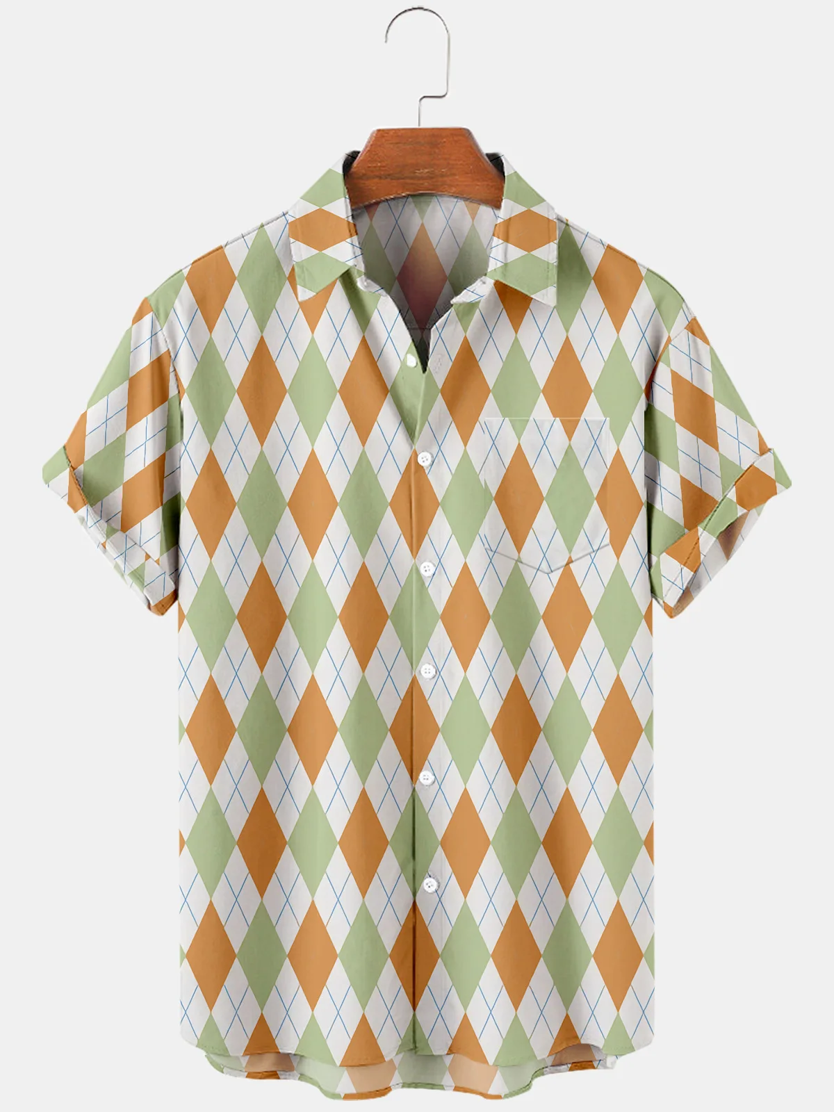 2021 Men's Casual Trend Harajuku Christmas Pattern Spring/Summer Shirt Short Sleeve Chest Pocket Design Fashion Button 1
2021 Men's Casual Trend Harajuku Christmas Pattern Spring/Summer Shirt Short Sleeve Chest Pocket Design Fashion Button 1