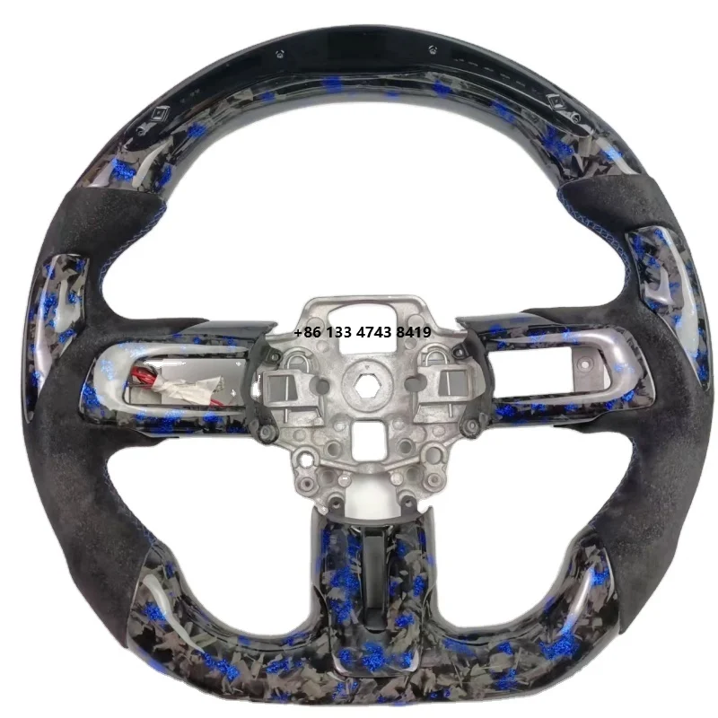 carbon fiber and leather sports steering wheel with 3 spokes and 35mm grip
carbon fiber and leather sports steering wheel with 3 spokes and 35mm grip