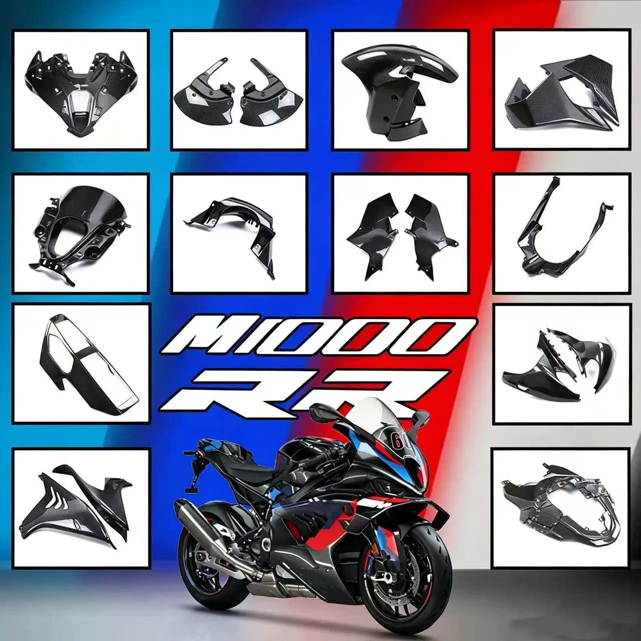 Suitable for BMW M1000RR 2021 2022 2023 2024 Thunder edition motorcycle carbon fiber shell accessories fixed wing fender
Suitable for BMW M1000RR 2021 2022 2023 2024 Thunder edition motorcycle carbon fiber shell accessories fixed wing fender