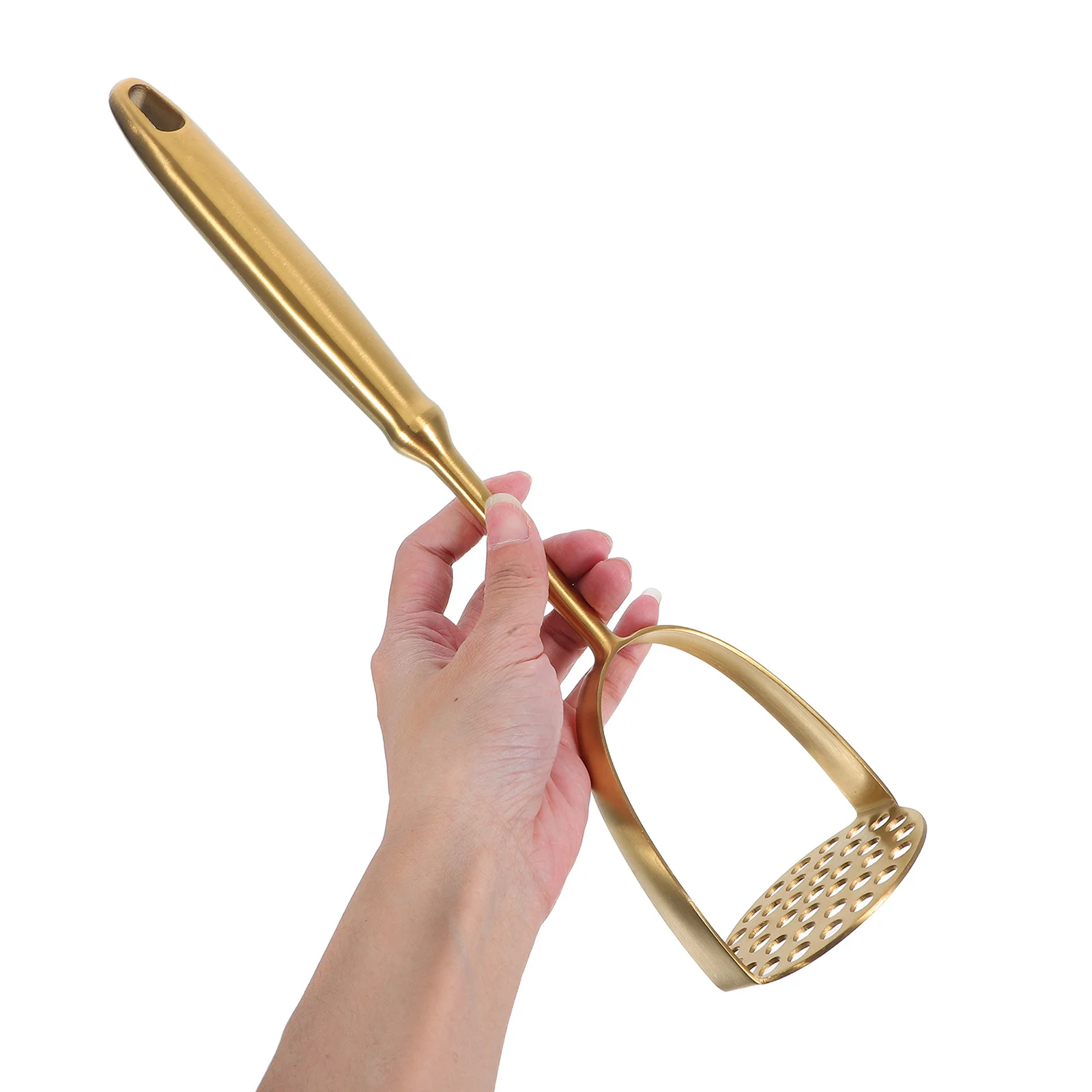 Potato Masher Handheld Stainless Steel Heavy Duty Tool Ergonomic Nonslip Handle Vegetable Crusher Smooth Mashed Potatoes Kitchen 
Potato Masher Handheld Stainless Steel Heavy Duty Tool Ergonomic Nonslip Handle Vegetable Crusher Smooth Mashed Potatoes Kitchen