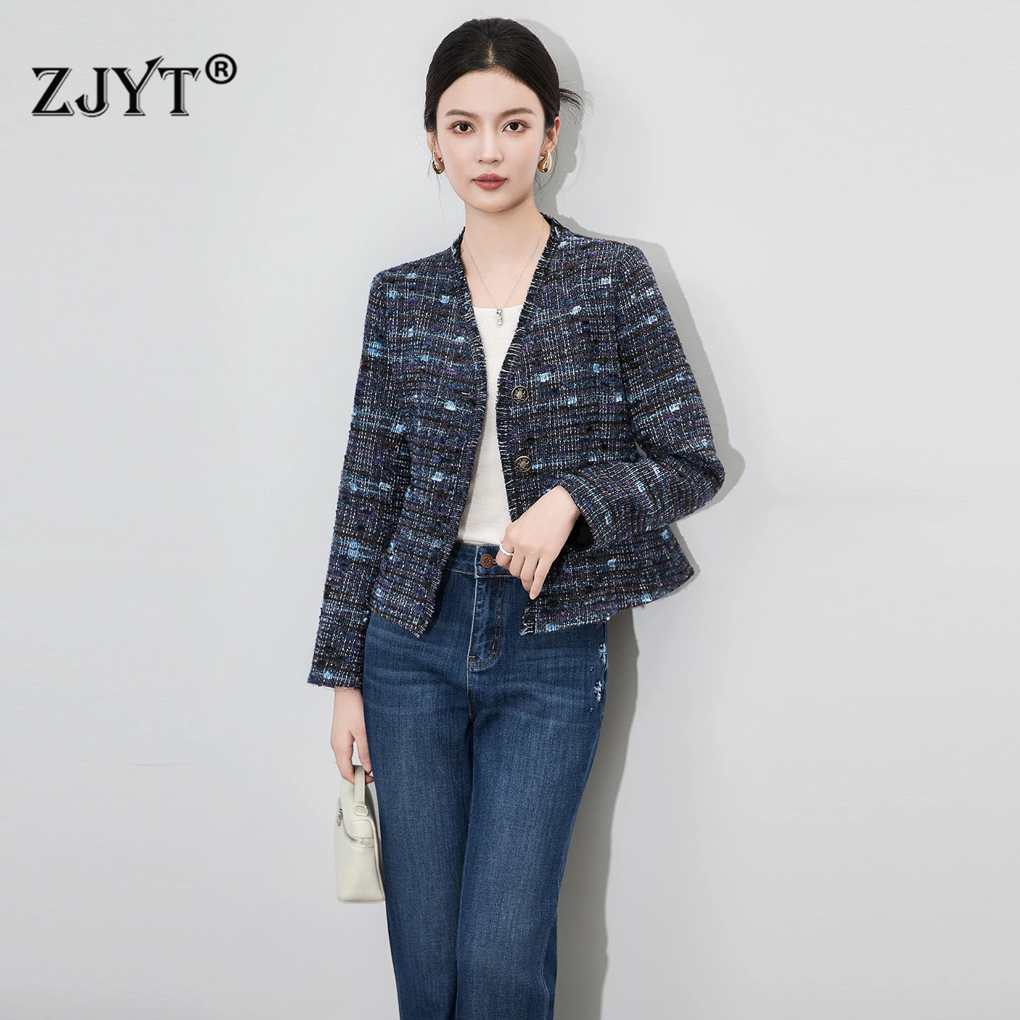 ZJYT осень-зима женские твидовые шерстяные куртки пальто элегантные модные с длинным рукавом с v-образным вырезом винтажная повседневная верхняя одежда женский жилет
ZJYT осень-зима женские твидовые шерстяные куртки пальто элегантные модные с длинным рукавом с v-образным вырезом винтажная повседневная верхняя одежда женский жилет