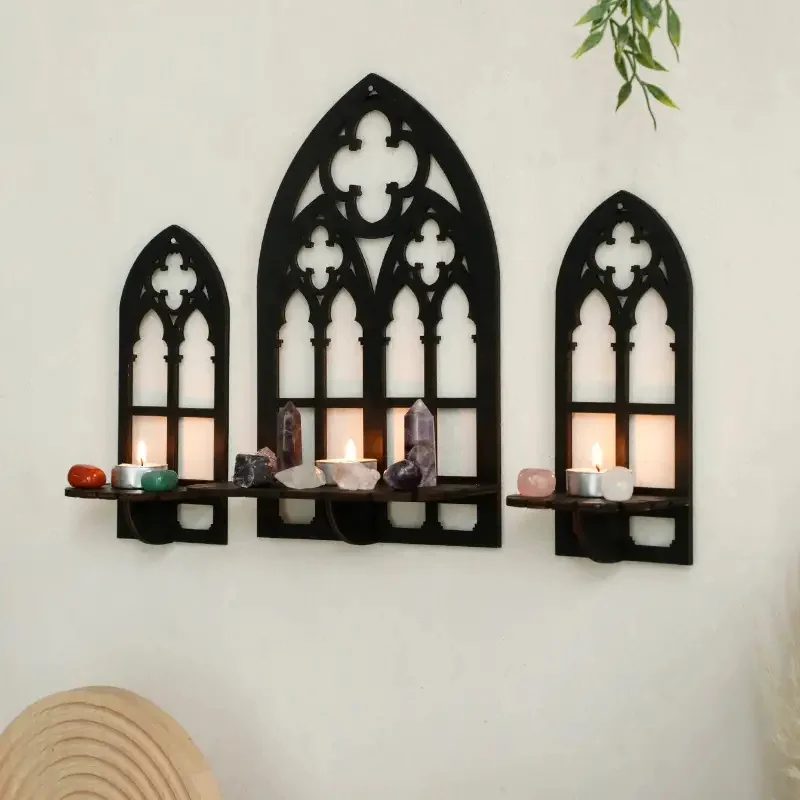 3Pcs Gothic Wooden Hollow Wall Decoration Wall Decor Vintage Cathedral Arch Frame Goth Room Decor Rustic Spooky Decorative Gift
3Pcs Gothic Wooden Hollow Wall Decoration Wall Decor Vintage Cathedral Arch Frame Goth Room Decor Rustic Spooky Decorative Gift