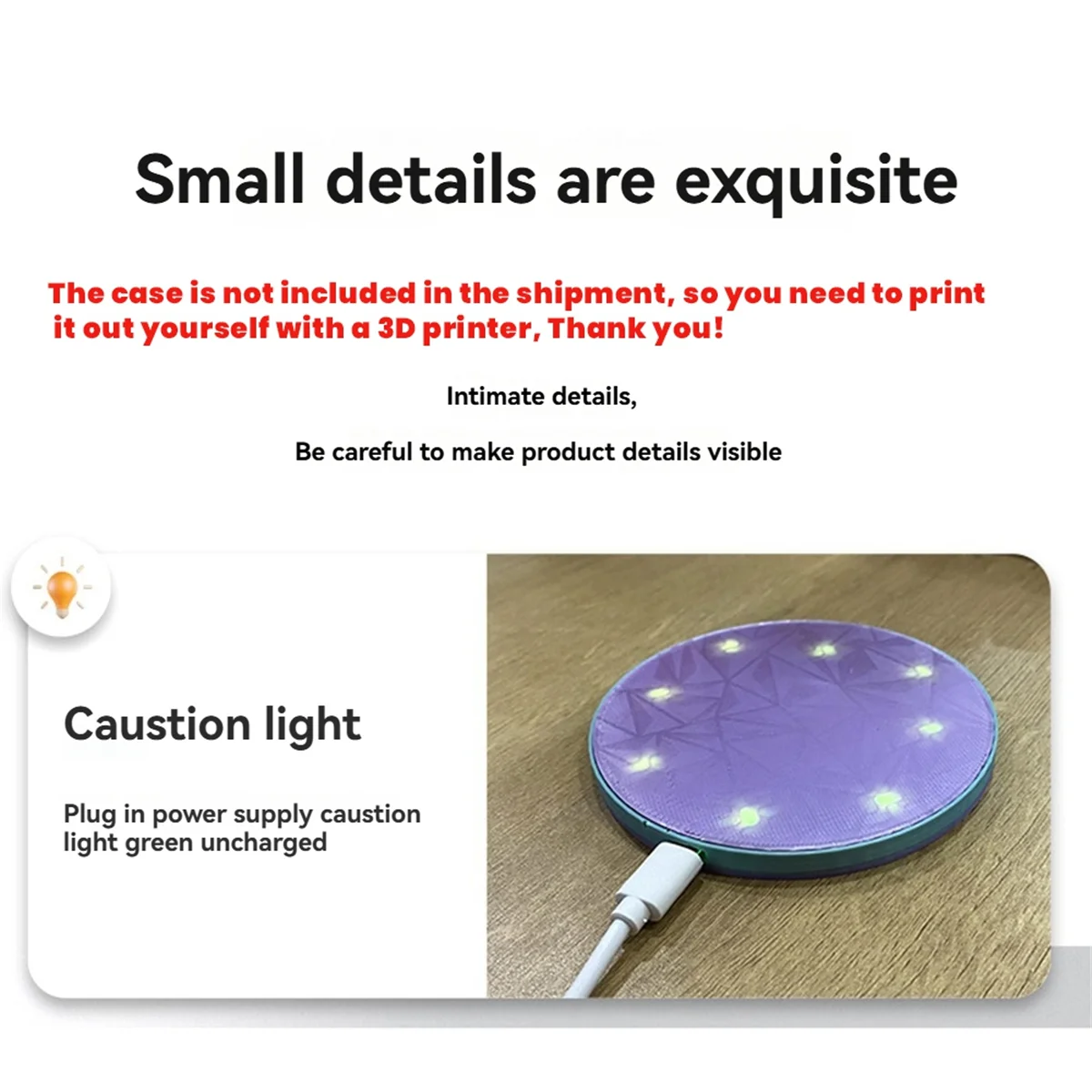 DIY 3D Printing Wireless Charger Kit Wireless Power Module 5W 10W High Power for 3D Printing DIY Wireless Charger
DIY 3D Printing Wireless Charger Kit Wireless Power Module 5W 10W High Power for 3D Printing DIY Wireless Charger