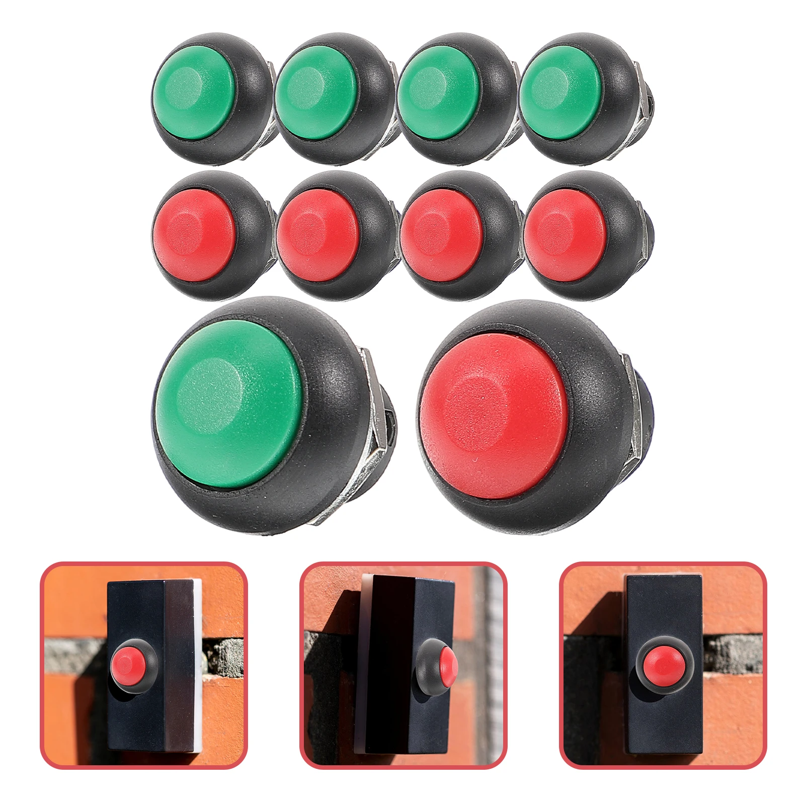 10pcs Door Bell Ringer Self-Resetting Pushbutton For Home Doorbell Replacement Round Chime Panel Mount Lighted
10pcs Door Bell Ringer Self-Resetting Pushbutton For Home Doorbell Replacement Round Chime Panel Mount Lighted