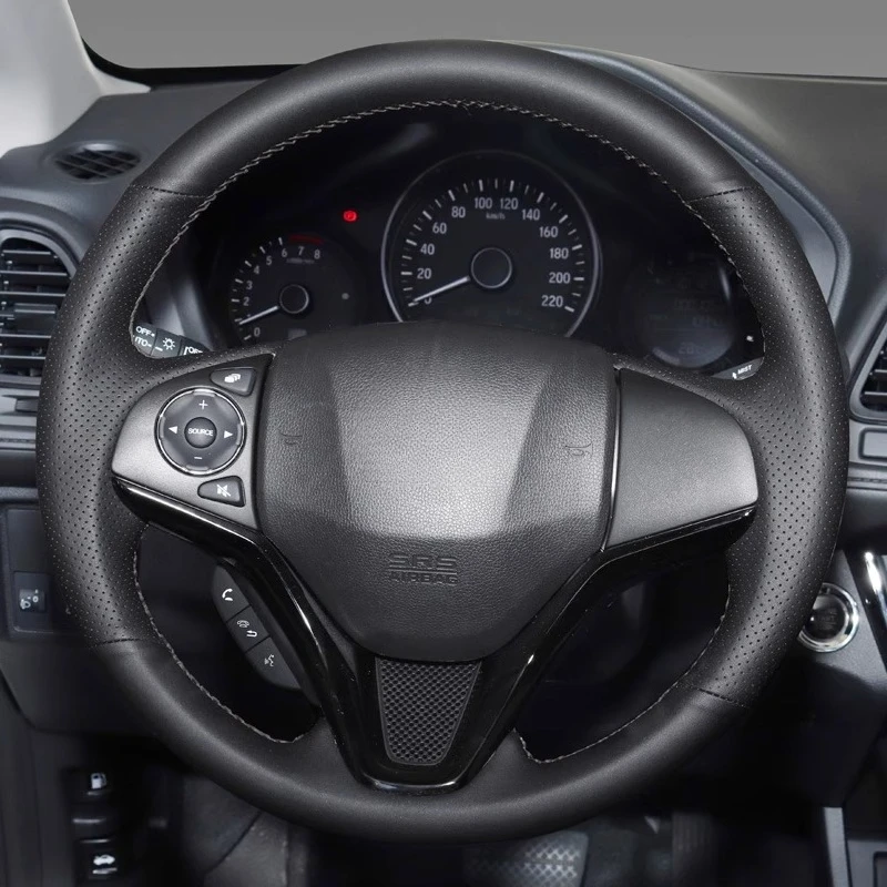 Сшитый вручную чехол на руль из натуральной кожи своими руками для Honda VEZEL XRV GREIZ GIENIA FIT CITY, аксессуары для салона автомобиля
Сшитый вручную чехол на руль из натуральной кожи своими руками для Honda VEZEL XRV GREIZ GIENIA FIT CITY, аксессуары для салона автомобиля