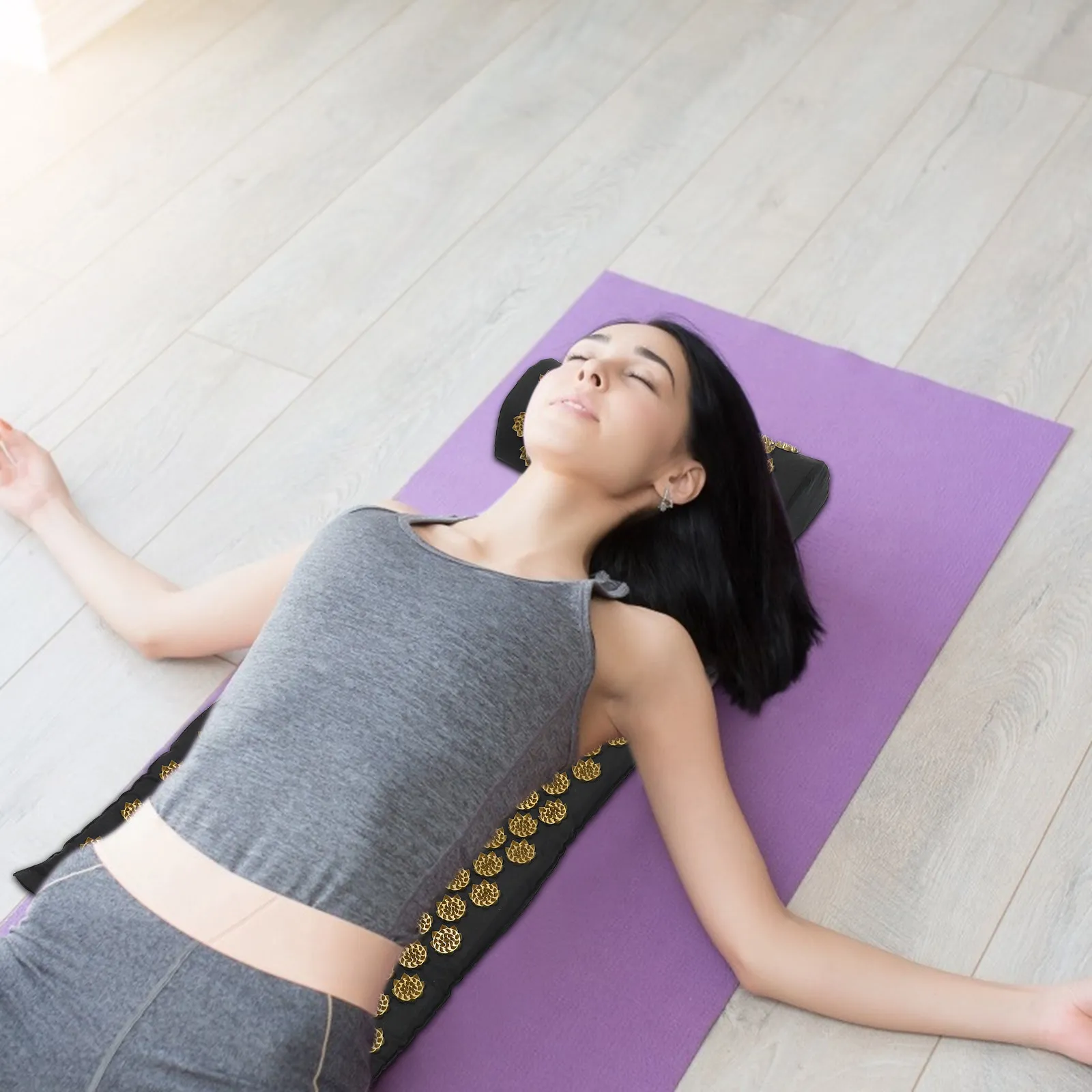 2 Pcs Washable Yoga Mat Massage Pillow Acupressure Practical Exercise Shiatsu Massager Cushion Mats
2 Pcs Washable Yoga Mat Massage Pillow Acupressure Practical Exercise Shiatsu Massager Cushion Mats