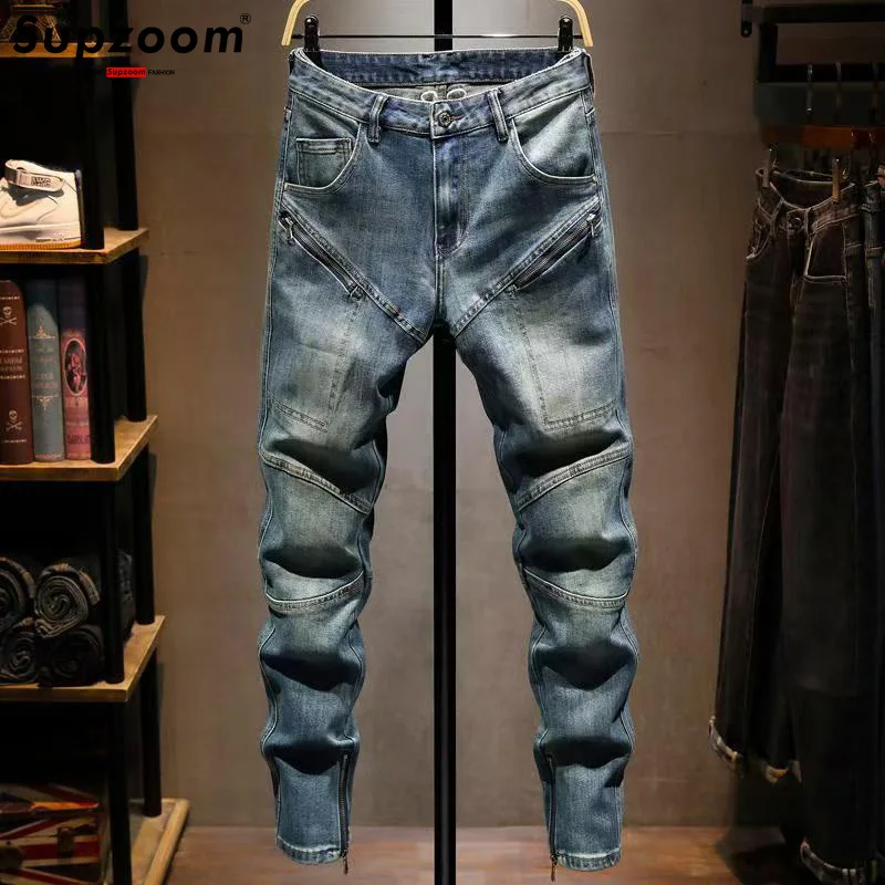 Supzoom New Arrival Hot Sale Top Fashion Autumn Fly Stonewashed Casual Denim Zipper Pockets Cotton Jeans Men
Supzoom New Arrival Hot Sale Top Fashion Autumn Fly Stonewashed Casual Denim Zipper Pockets Cotton Jeans Men