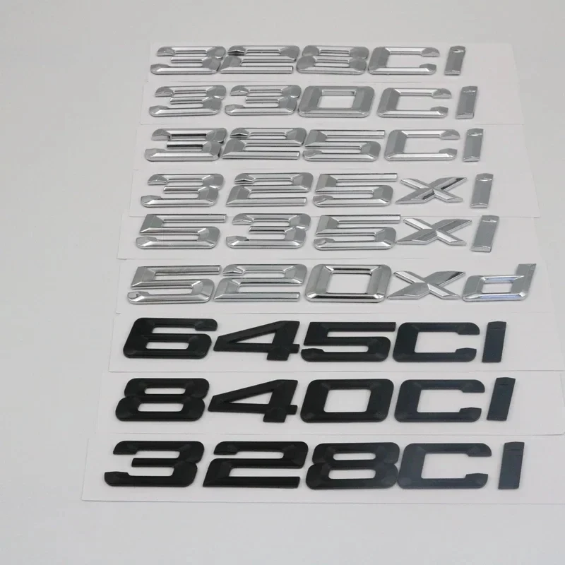 For BMW 320ci 328ci 330ci 325ci 325xi 535xi 520xi 528xi 530xi 520xd 330xd 335is 645ci 840ci 320si Rear Boot Emblem Badge Letters
For BMW 320ci 328ci 330ci 325ci 325xi 535xi 520xi 528xi 530xi 520xd 330xd 335is 645ci 840ci 320si Rear Boot Emblem Badge Letters