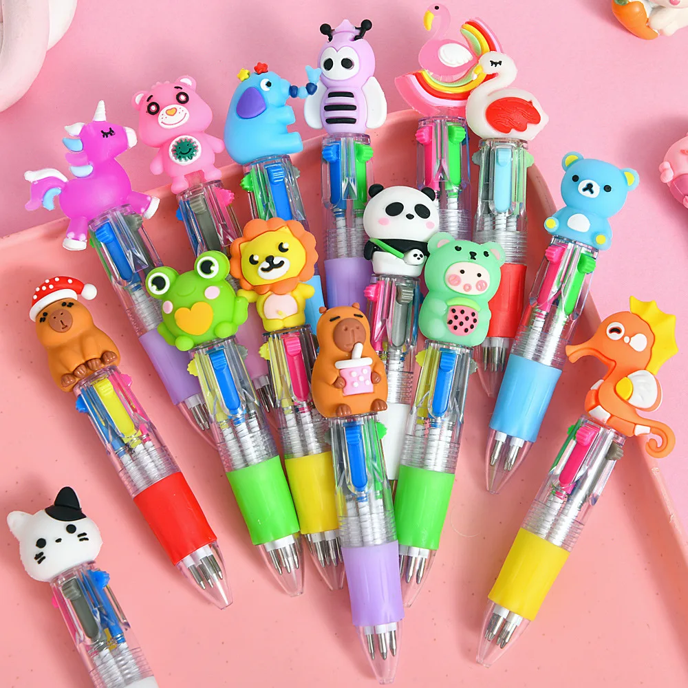 25Pcs/Lot Cute Cartoon 4 Colors Mini Ballpoint Pens Multicolor Writing Pen Kawaii Animal Girls Boys School Stationery Kids Gifts
25Pcs/Lot Cute Cartoon 4 Colors Mini Ballpoint Pens Multicolor Writing Pen Kawaii Animal Girls Boys School Stationery Kids Gifts