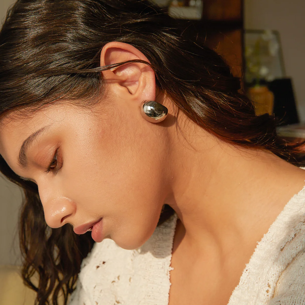 PAPERPLUS Women's Chunky Stainless Steel Silver Minimalist Document Earrings Fashion Jewelry Accessory
PAPERPLUS Women's Chunky Stainless Steel Silver Minimalist Document Earrings Fashion Jewelry Accessory