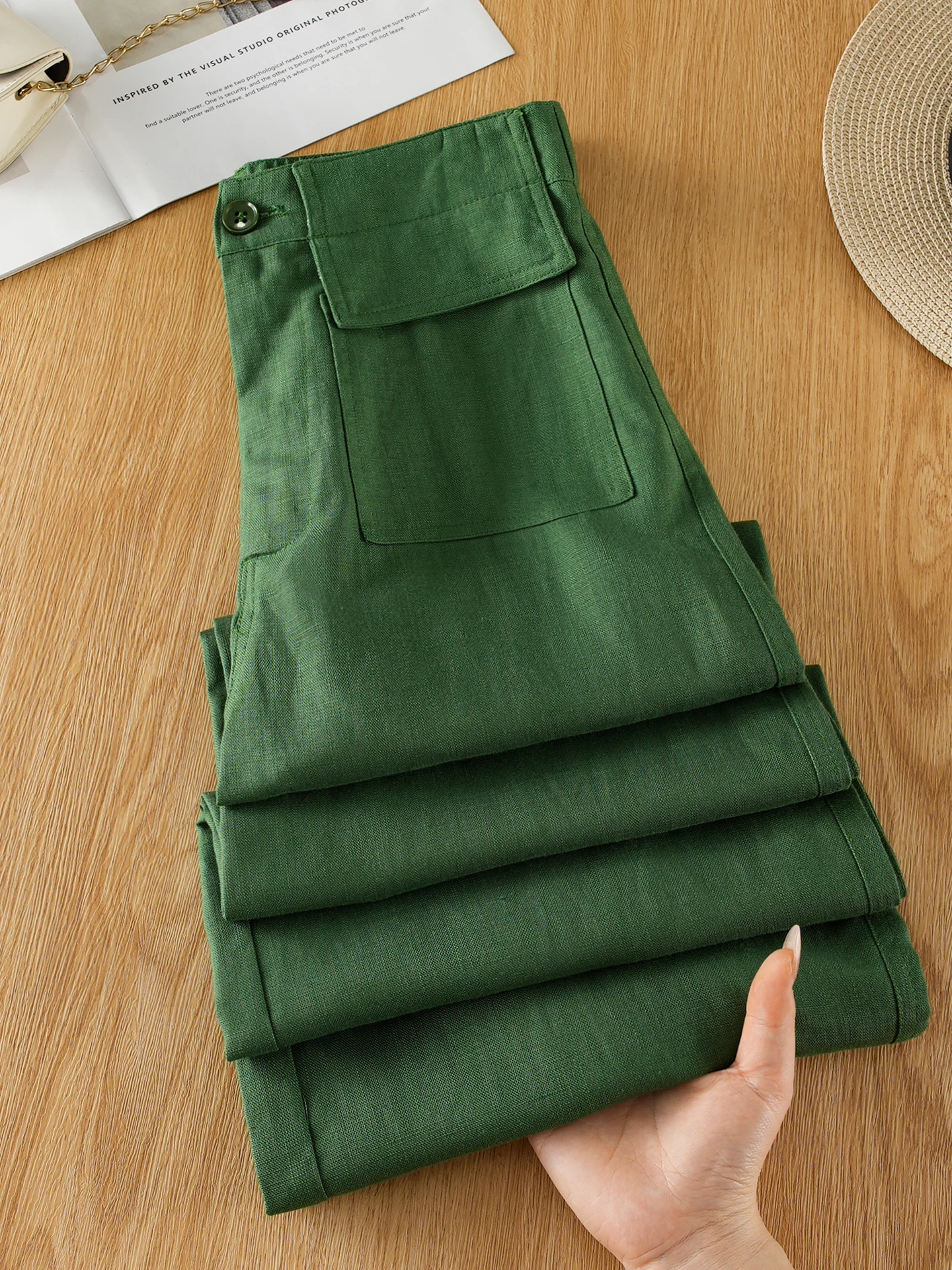 High Waist Wide Leg Pants Women's Summer Thin New Style Casual Straight Cut Sun Protection Loose Fit Linen Blend
High Waist Wide Leg Pants Women's Summer Thin New Style Casual Straight Cut Sun Protection Loose Fit Linen Blend