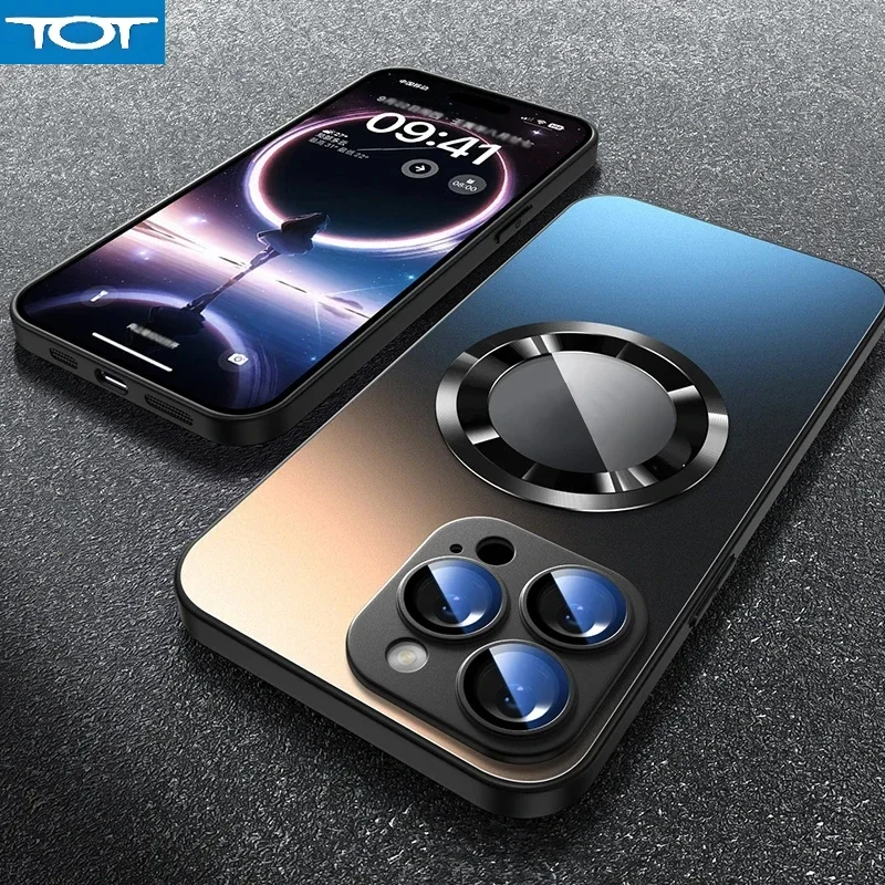 For Magsafe Matte Magnetic Case For iPhone 15 14 13 12 11 Pro Max Glass Lens Protection Wireless Charge Frosted Shockproof Cover
For Magsafe Matte Magnetic Case For iPhone 15 14 13 12 11 Pro Max Glass Lens Protection Wireless Charge Frosted Shockproof Cover